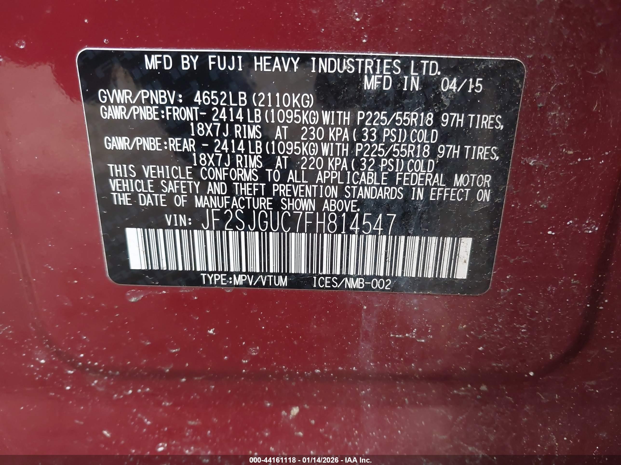 SUBARU FORESTER image 9