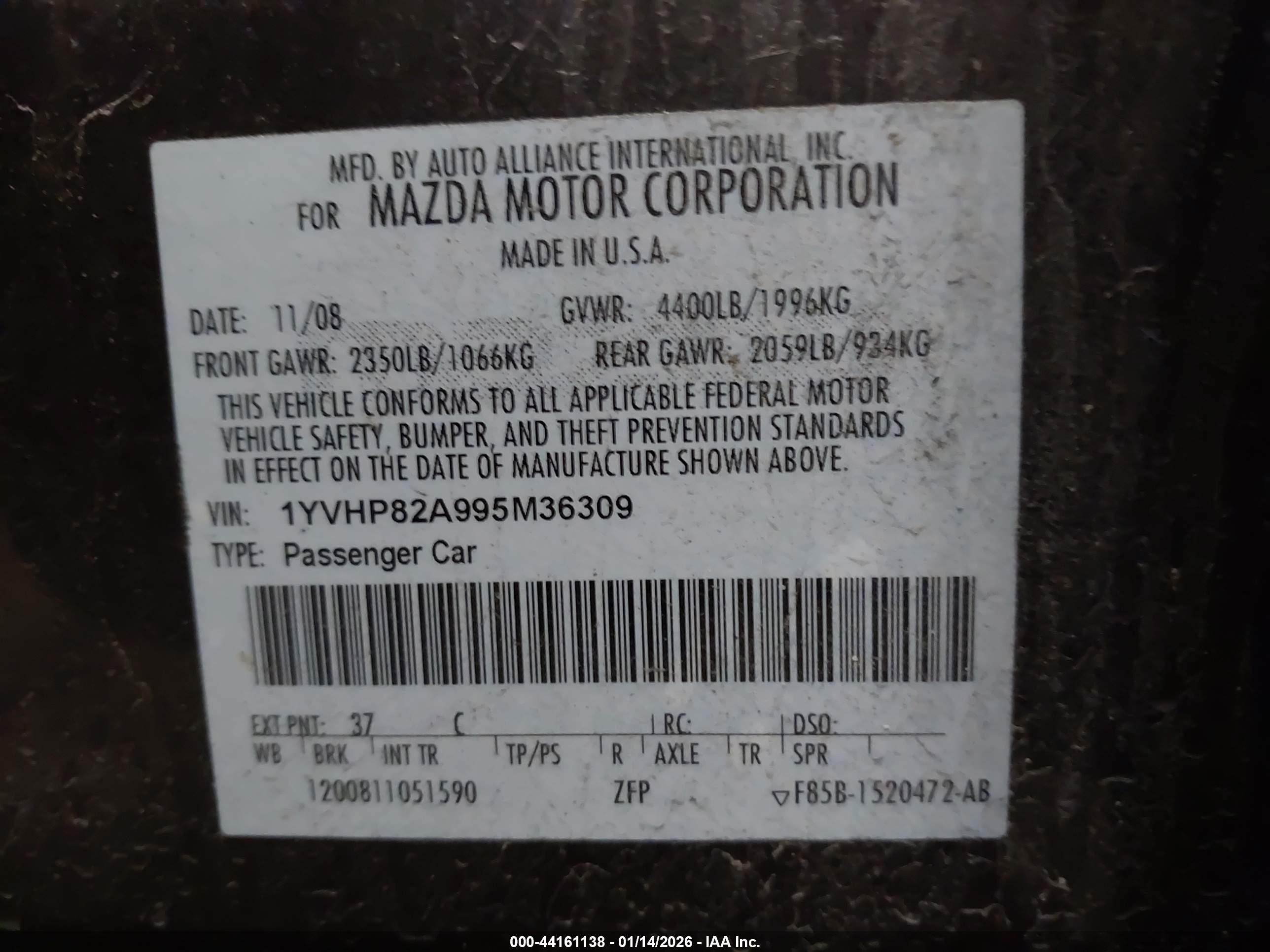 MAZDA MAZDA6 image 9