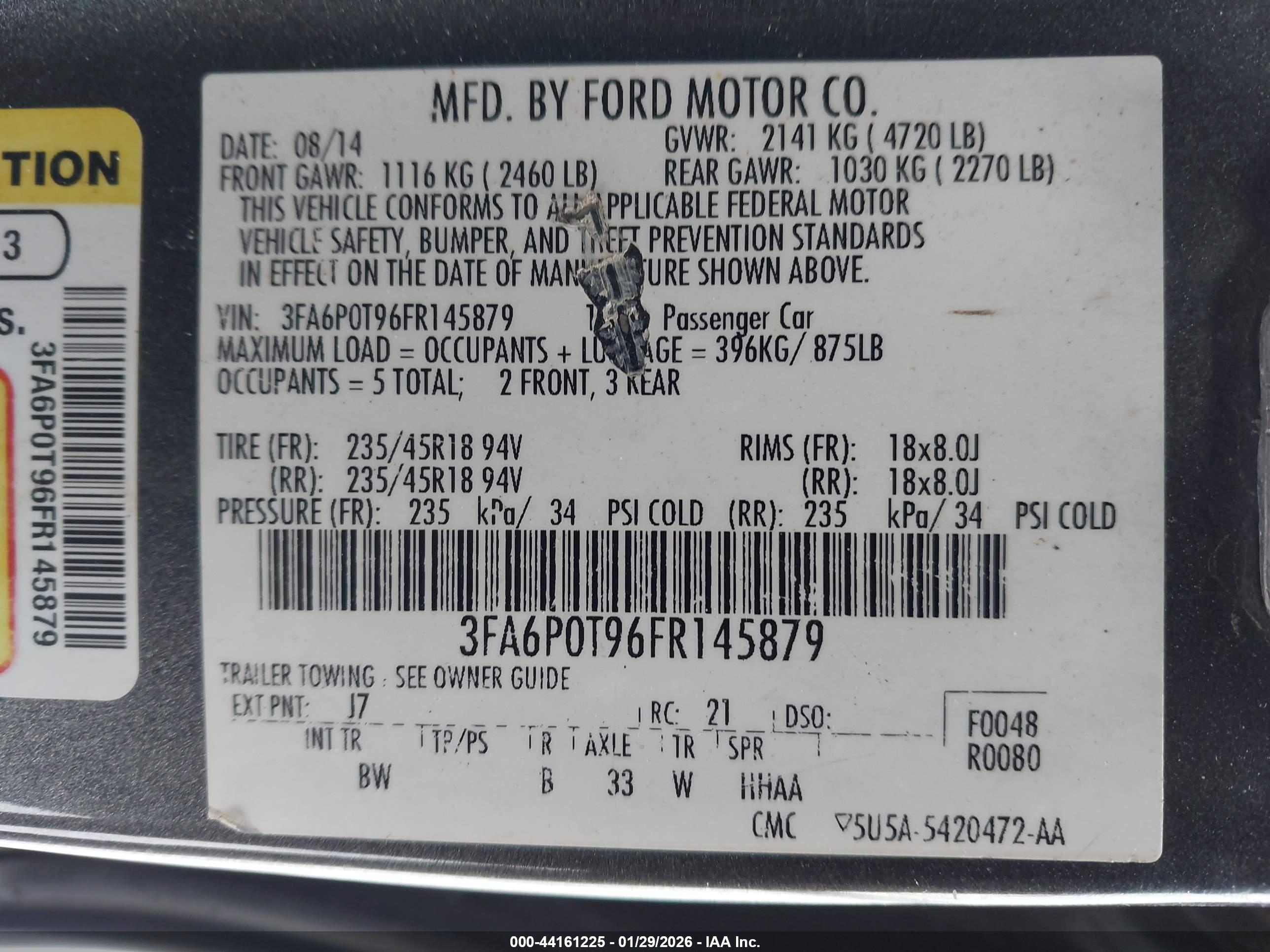 FORD FUSION image 9