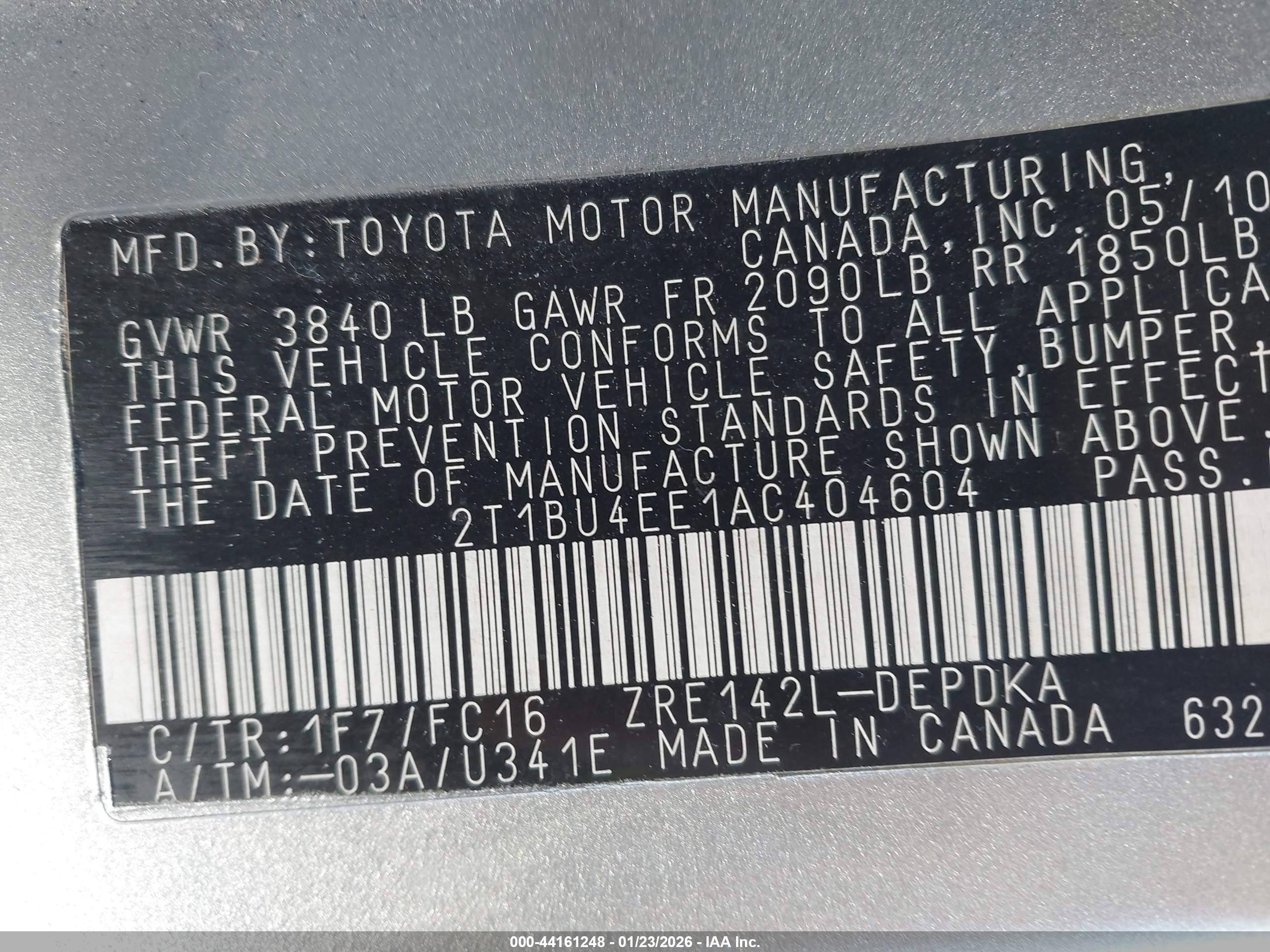TOYOTA COROLLA image 9