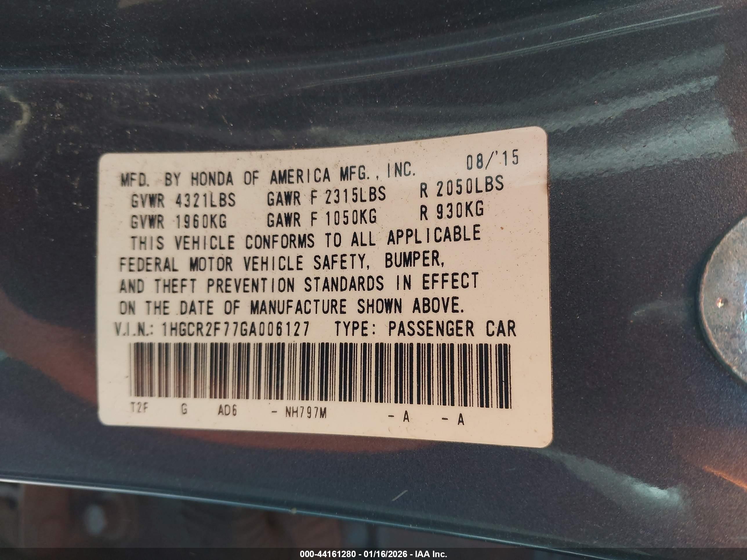 HONDA ACCORD image 9
