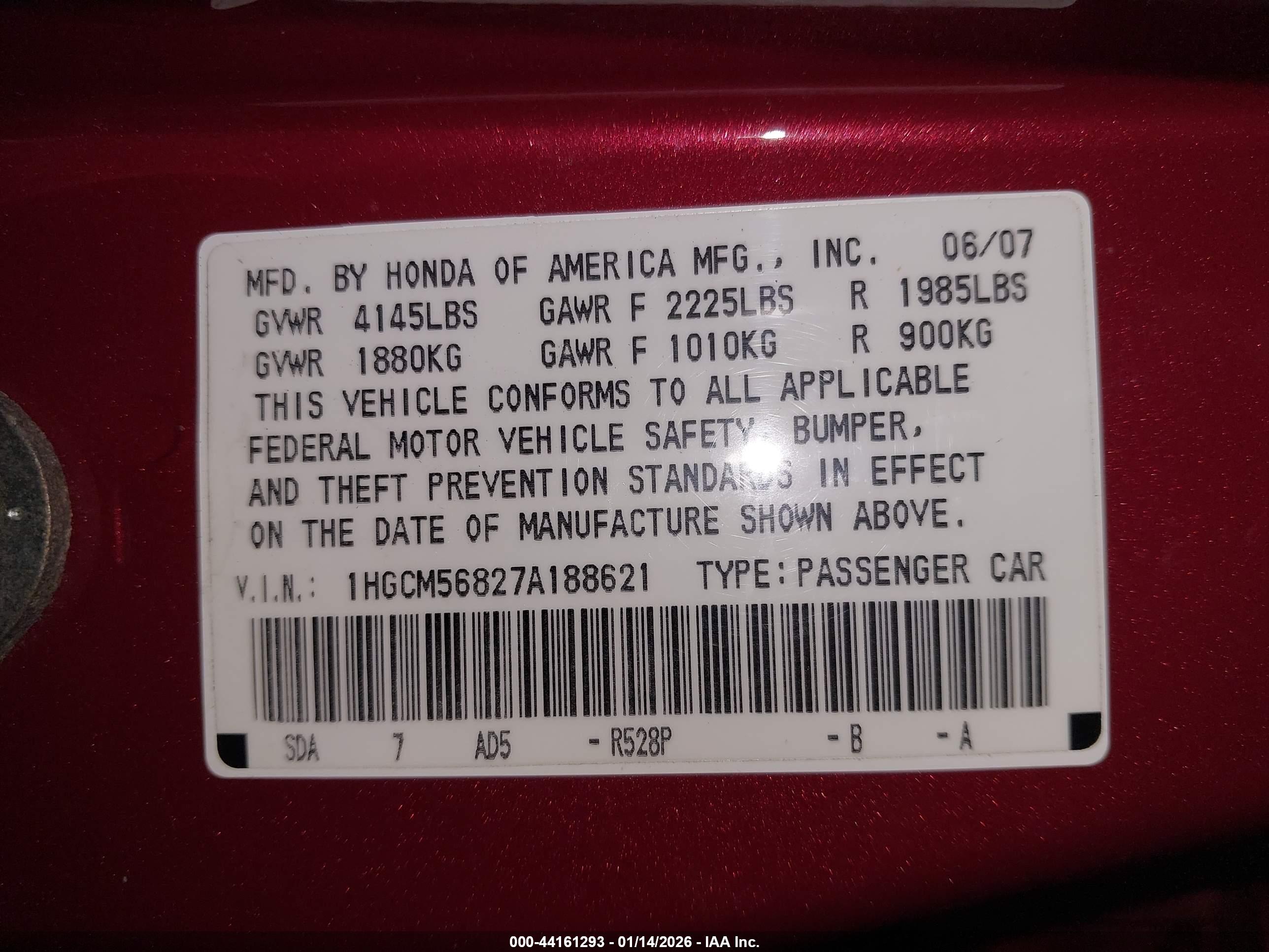 HONDA ACCORD image 9