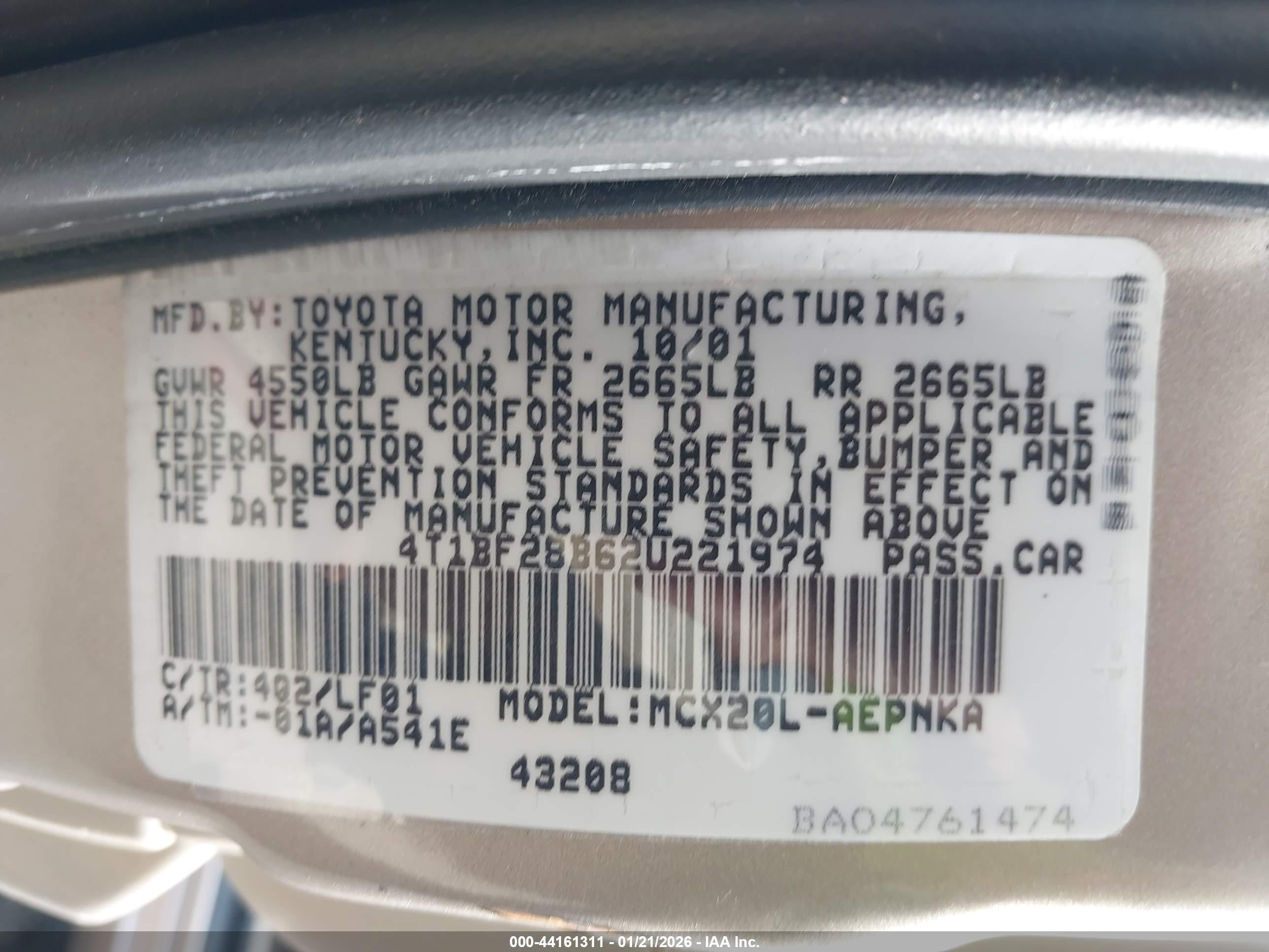 TOYOTA AVALON image 9