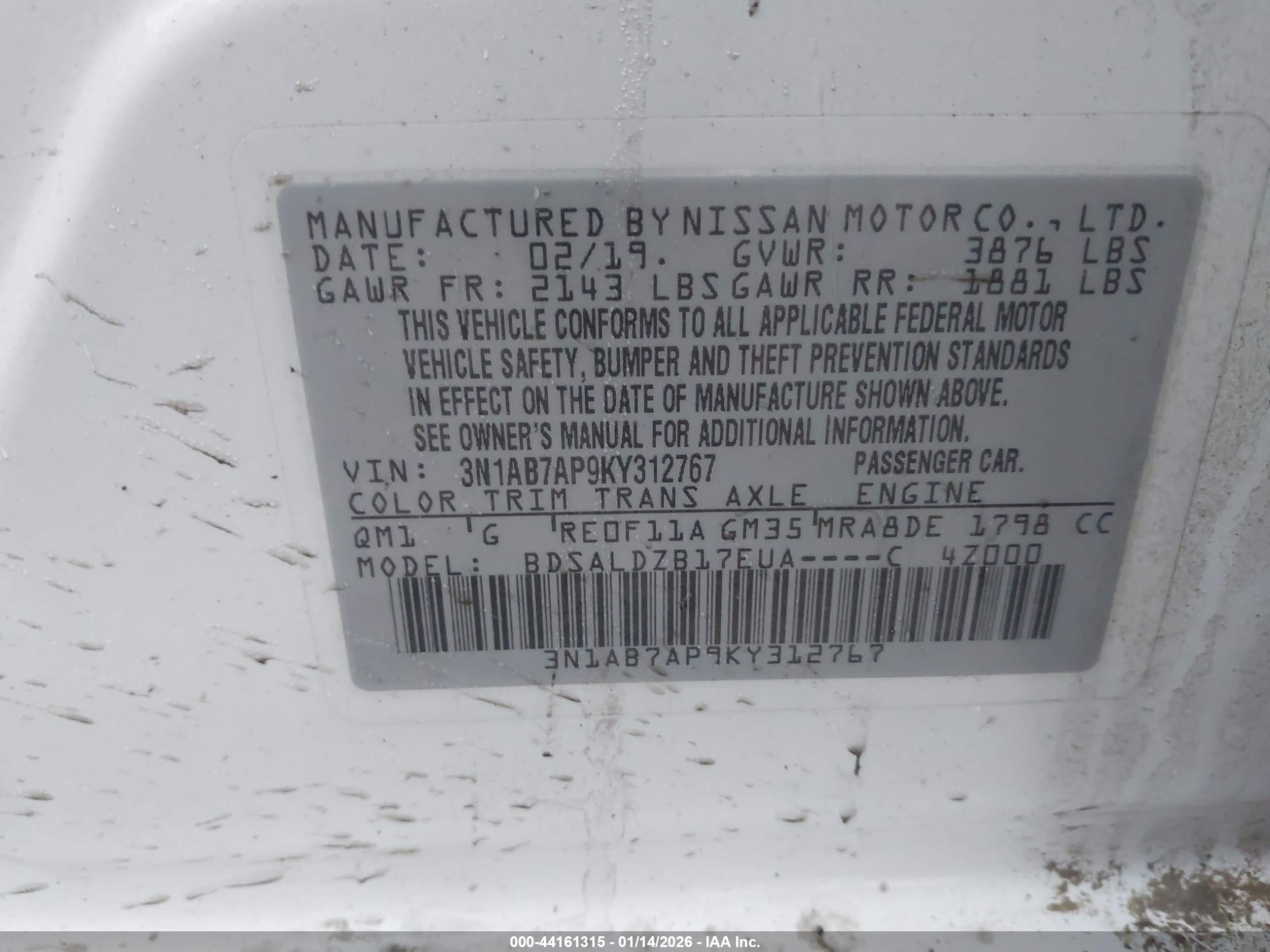 NISSAN SENTRA image 9