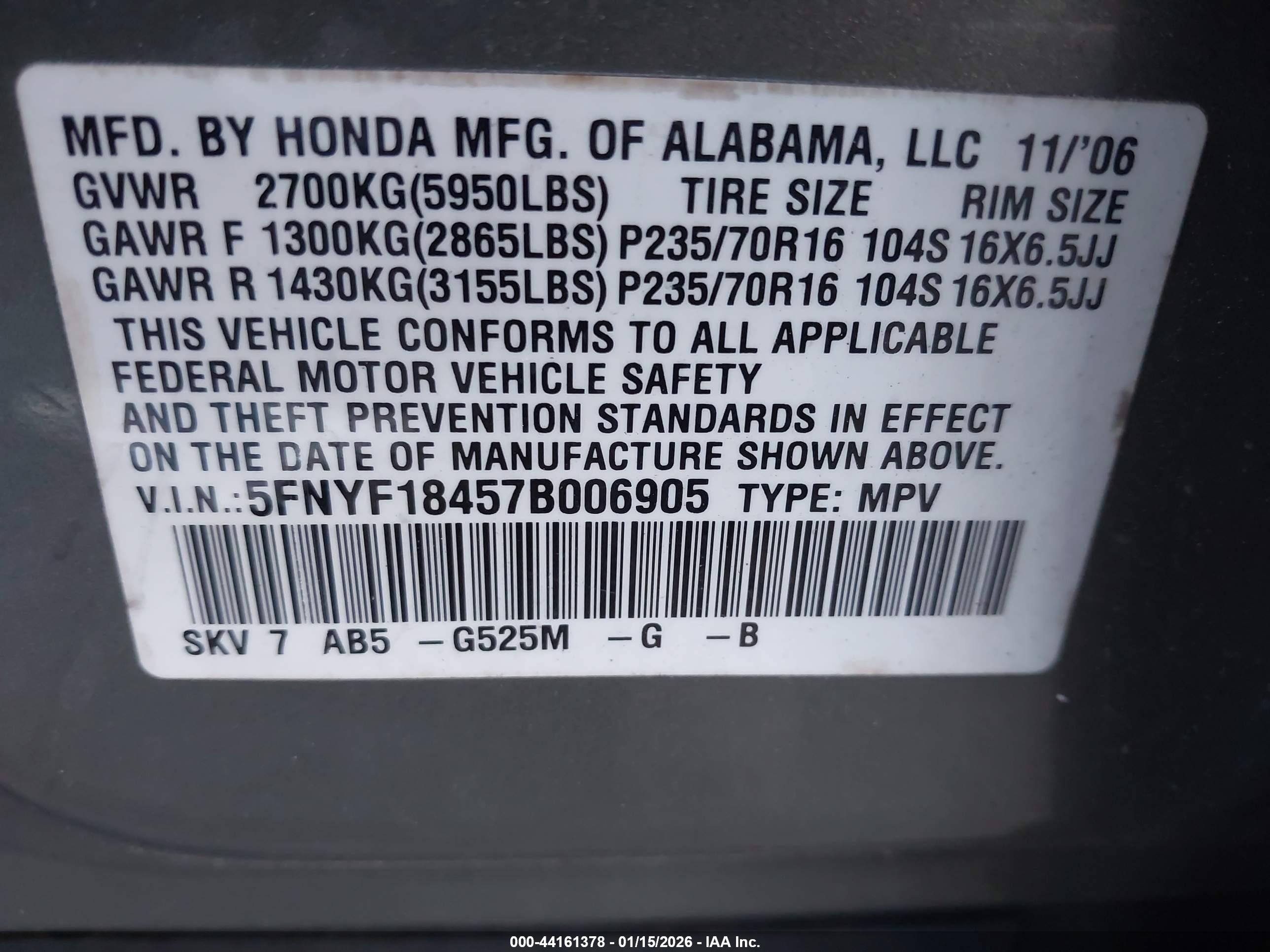HONDA PILOT image 9