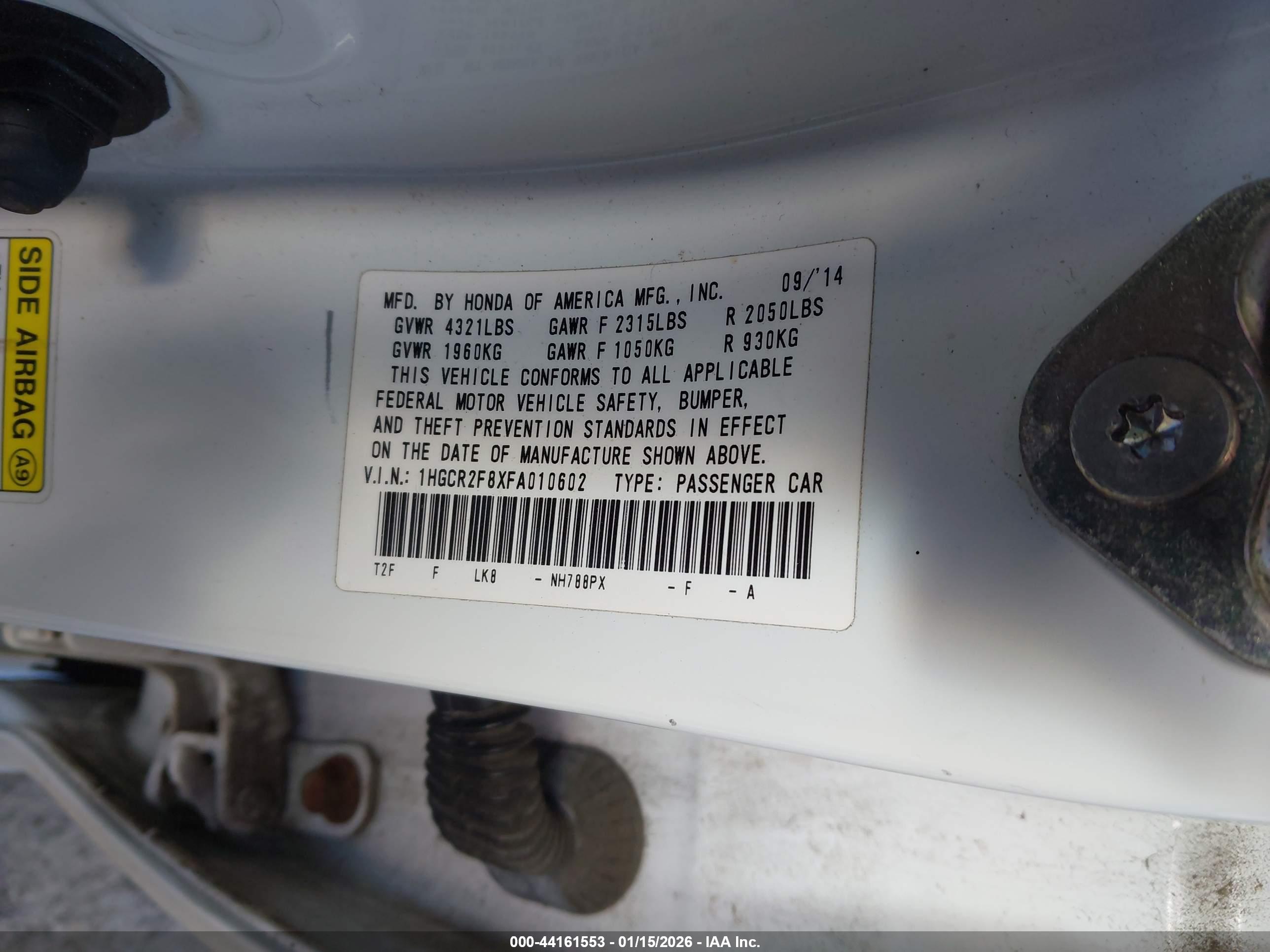 HONDA ACCORD image 9
