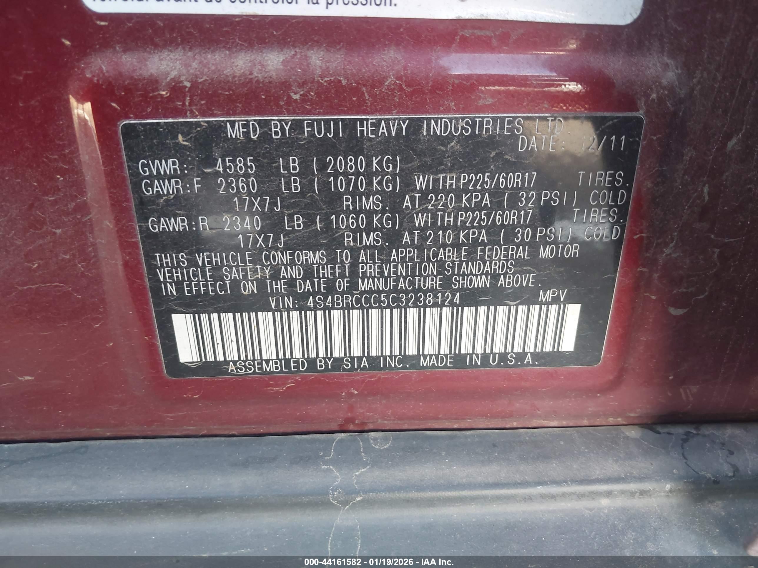 SUBARU OUTBACK image 9