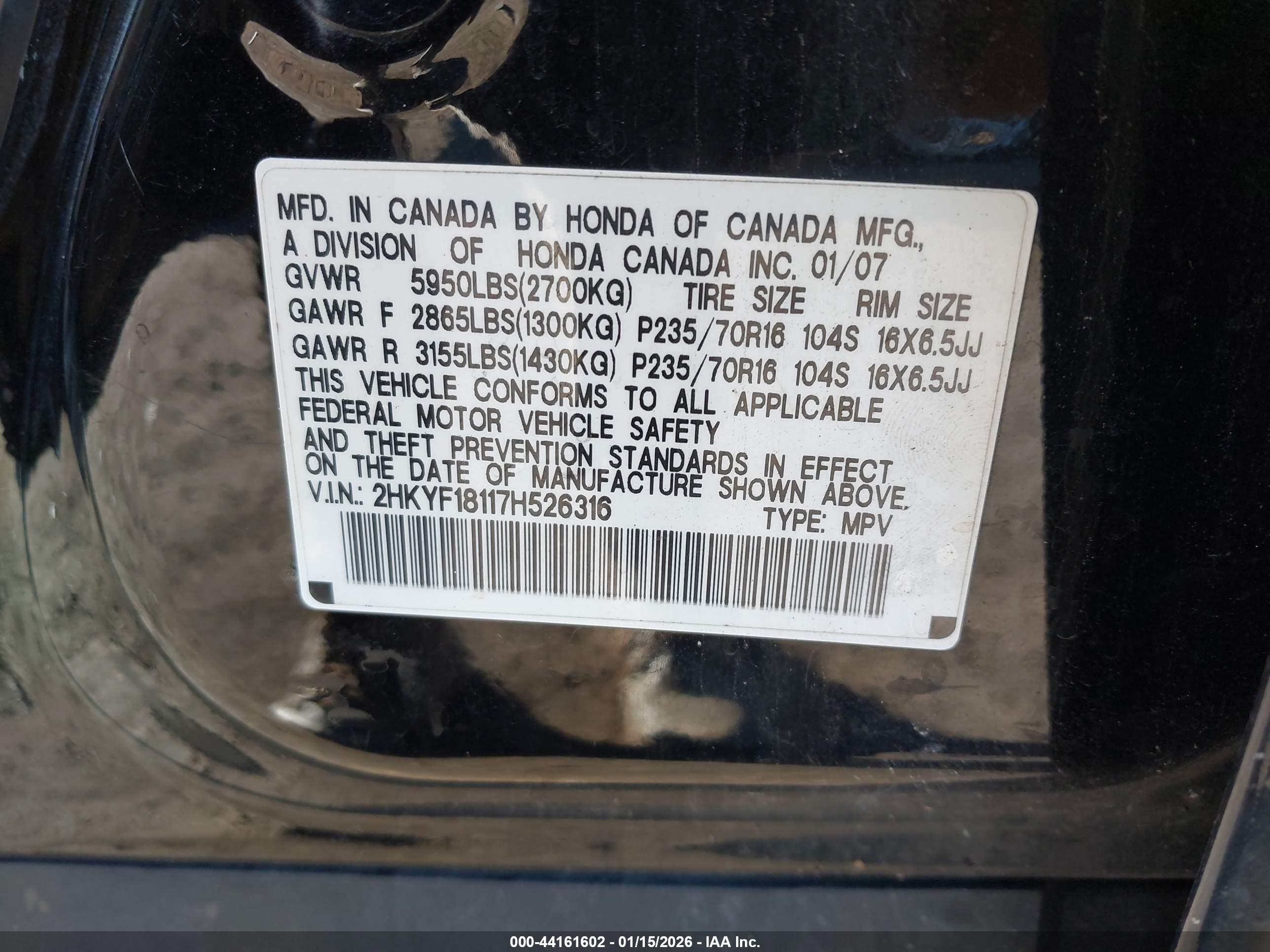 HONDA PILOT image 9