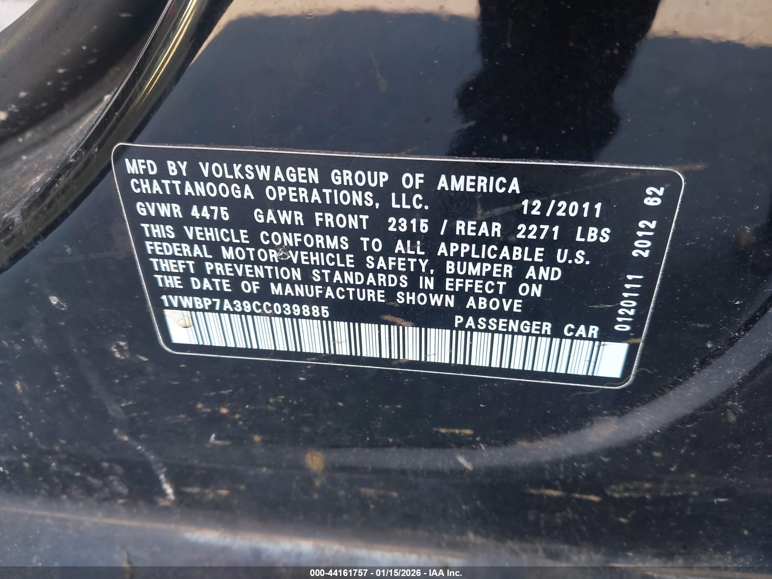 VOLKSWAGEN PASSAT image 9