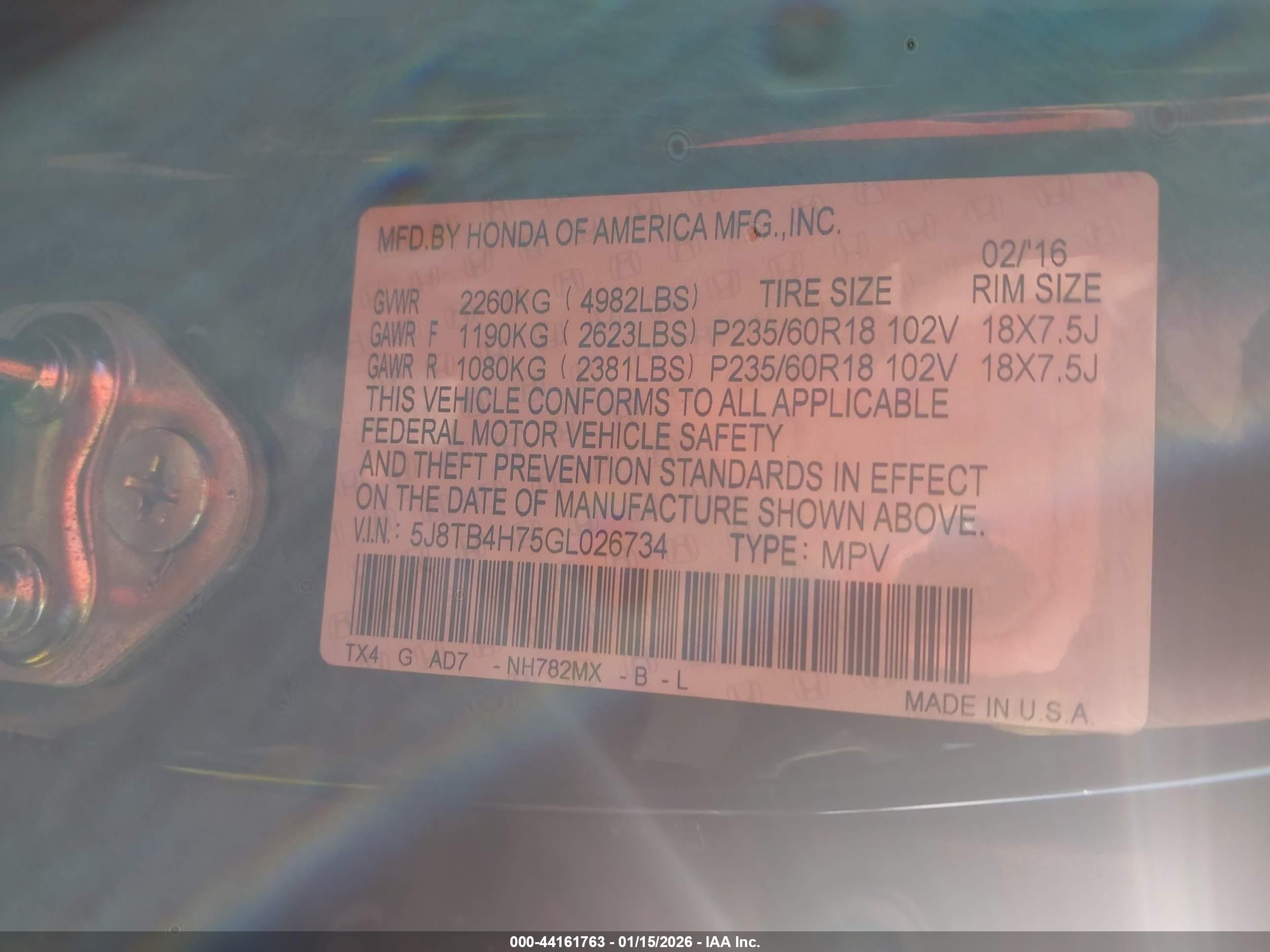 ACURA RDX image 9
