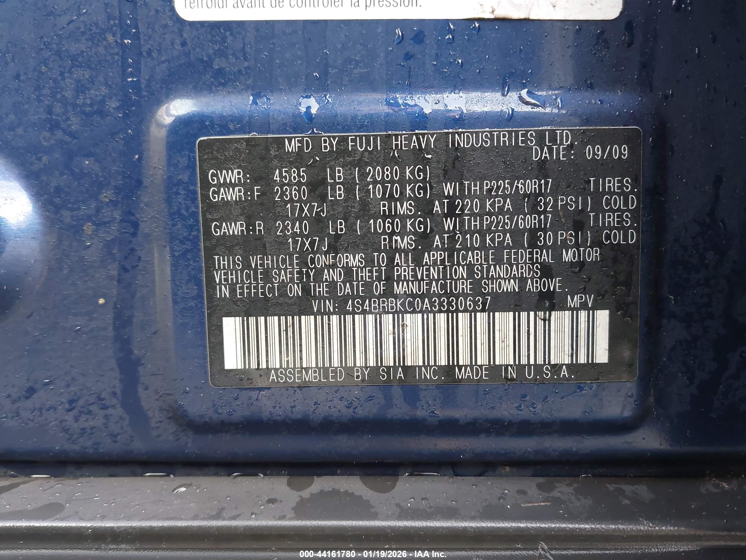SUBARU OUTBACK image 9