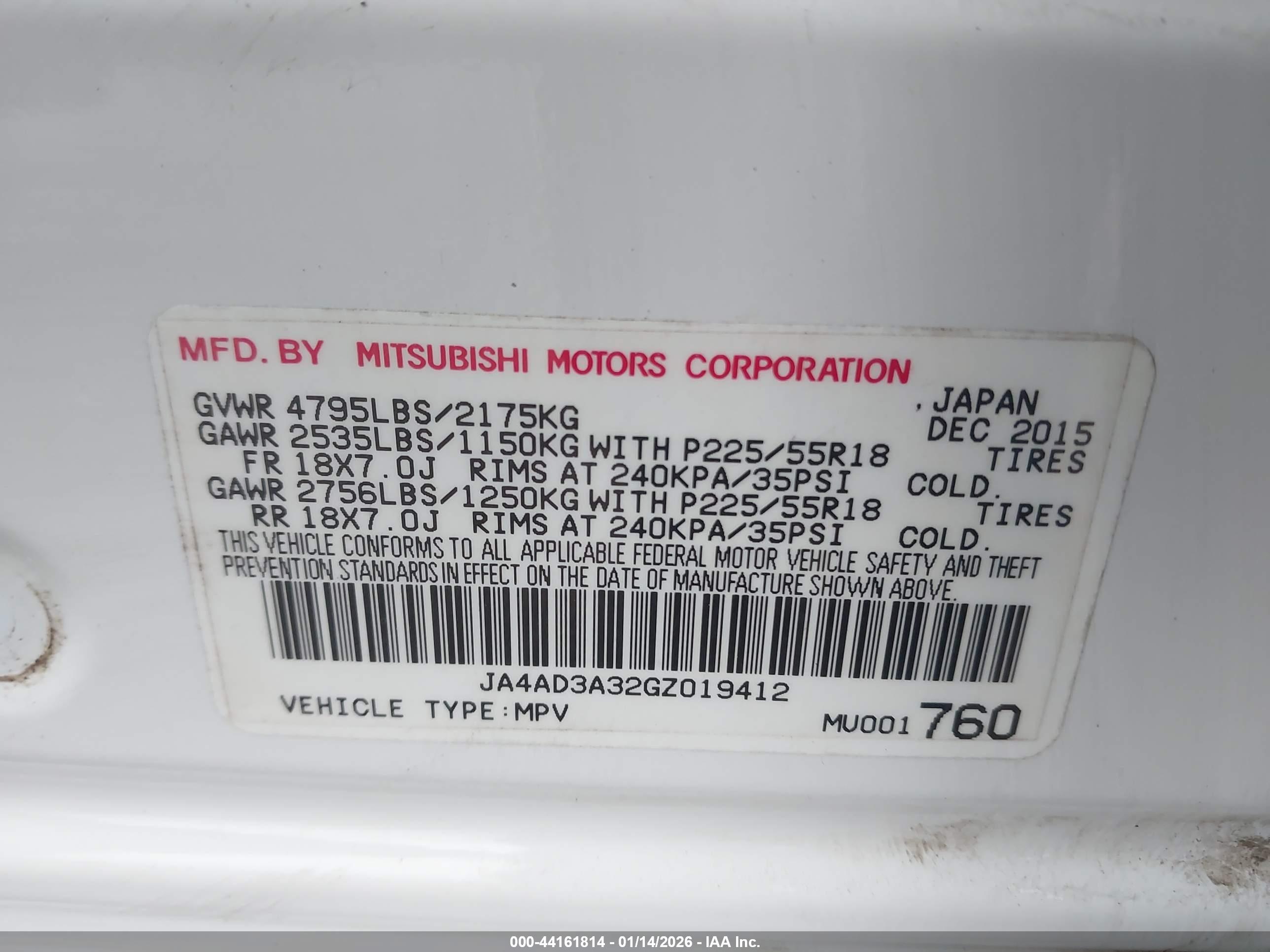 MITSUBISHI OUTLANDER image 9