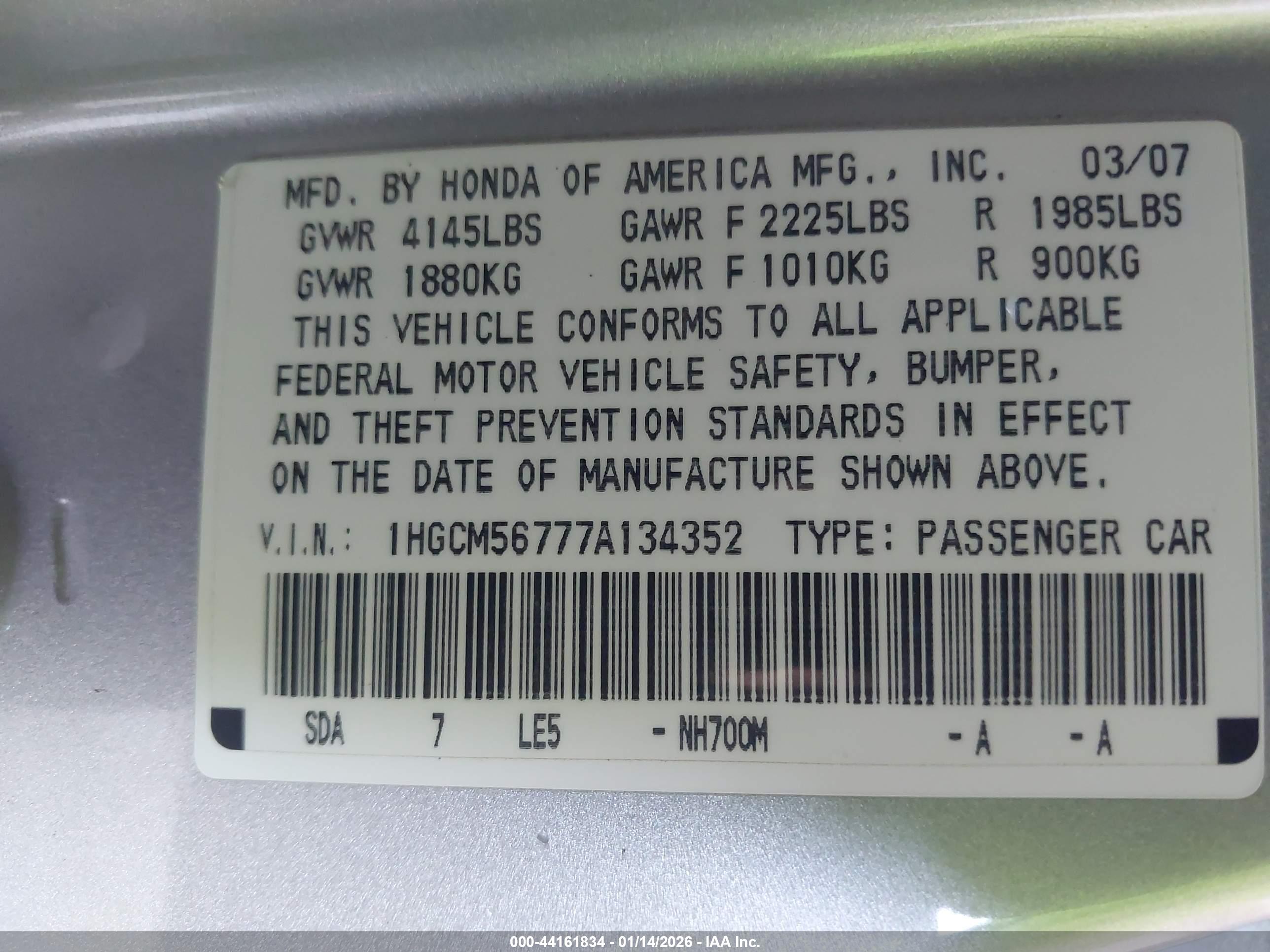HONDA ACCORD image 9