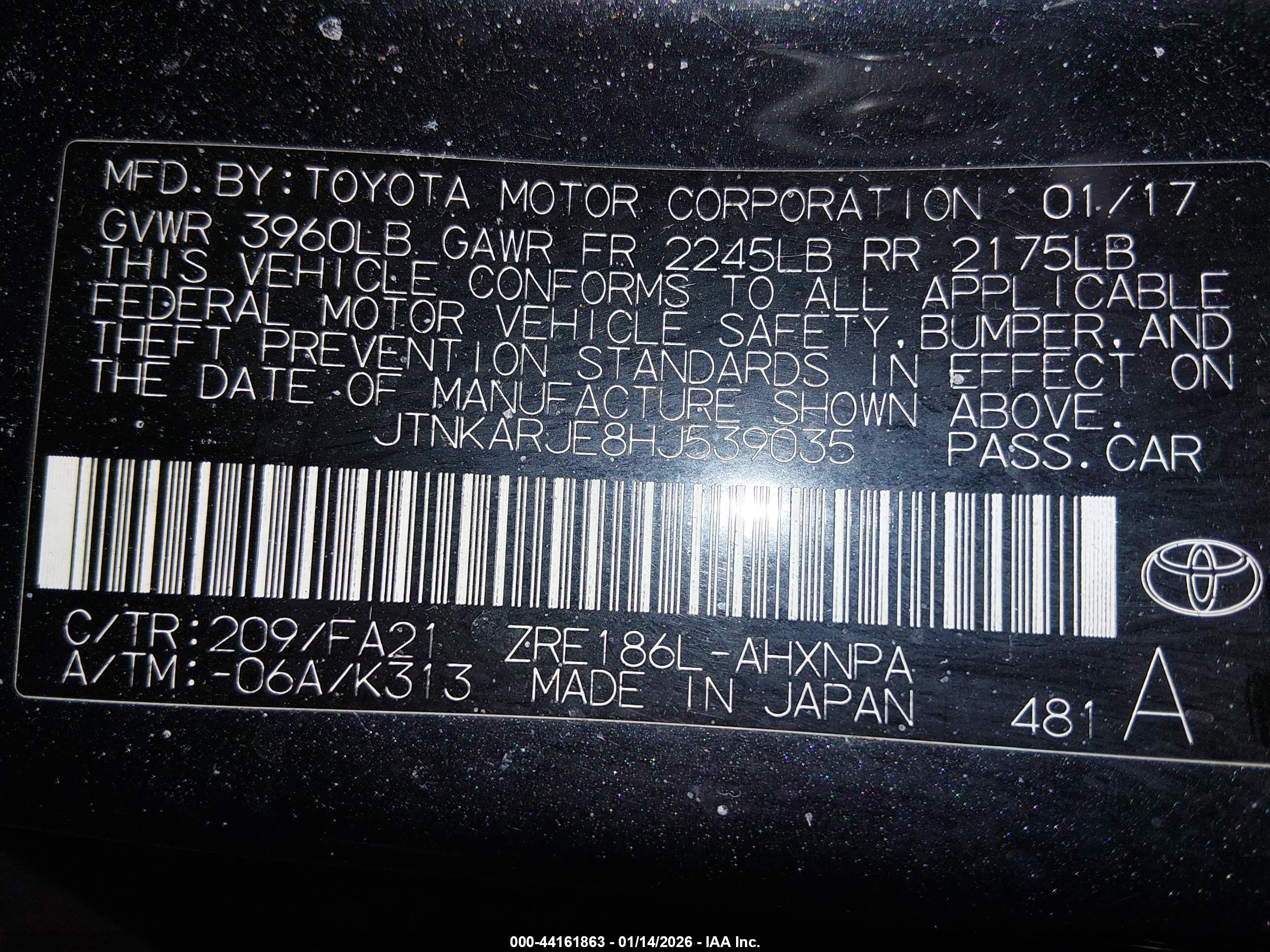 TOYOTA COROLLA image 9
