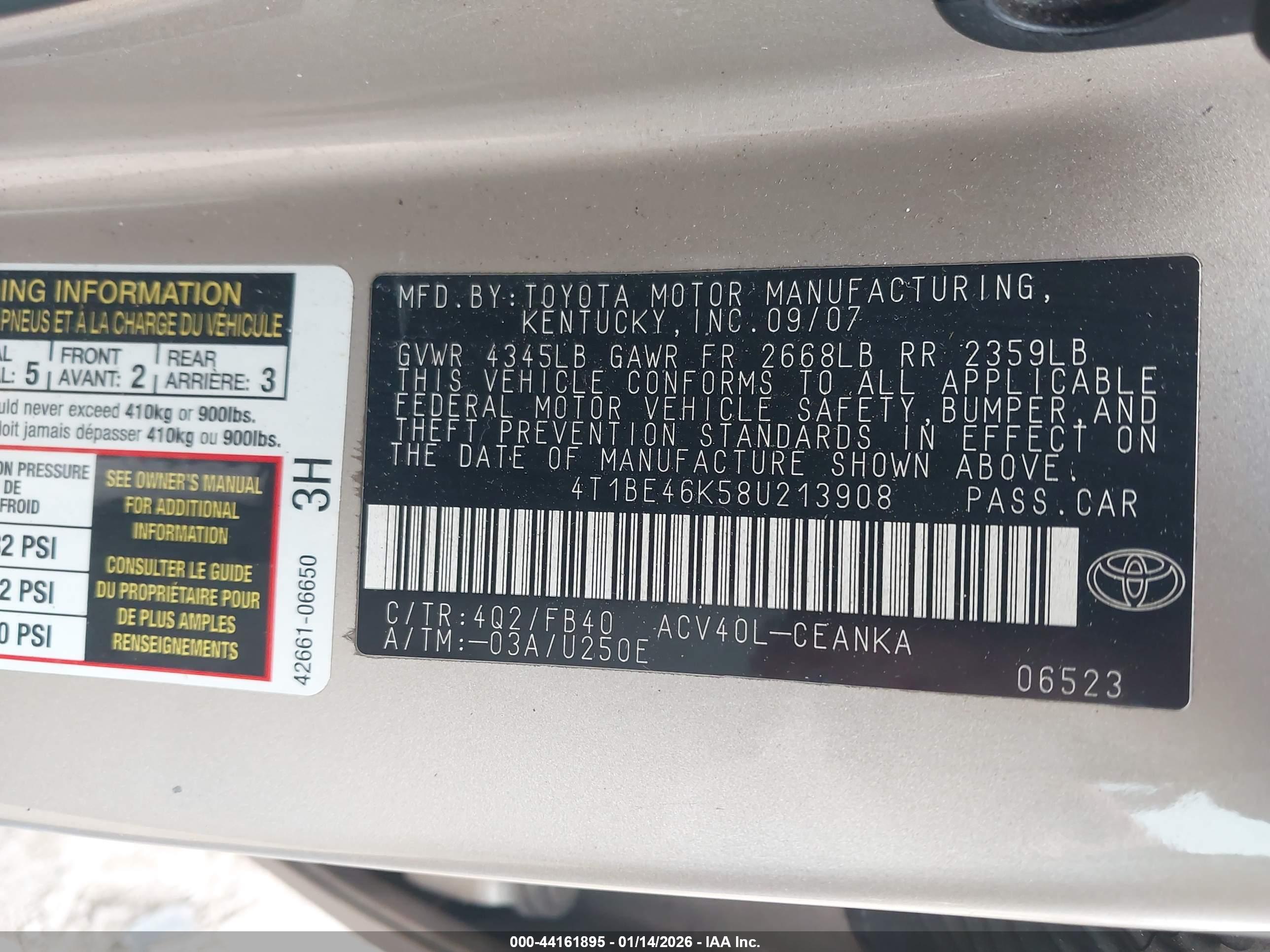 TOYOTA CAMRY image 9