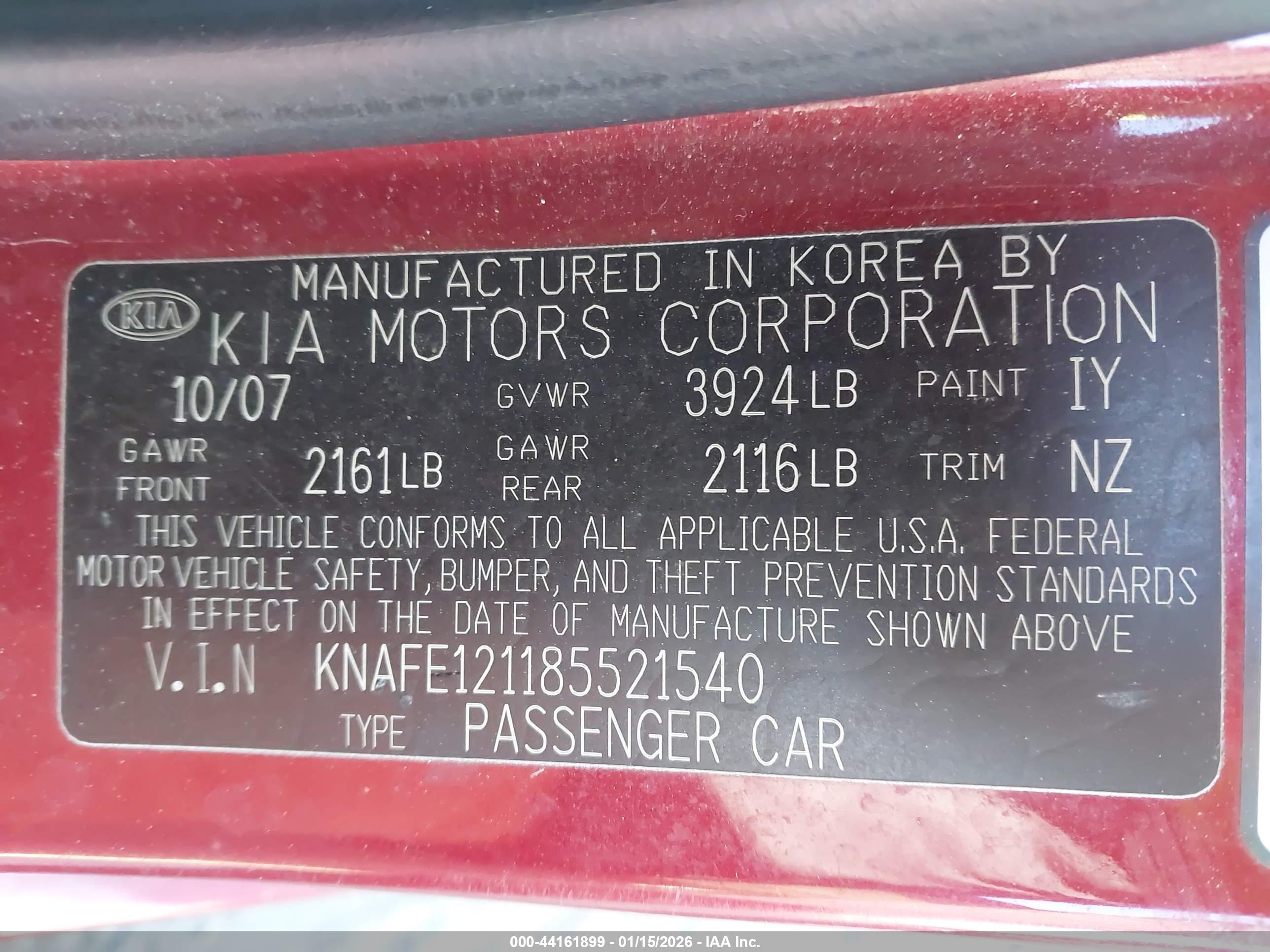 KIA SPECTRA image 9