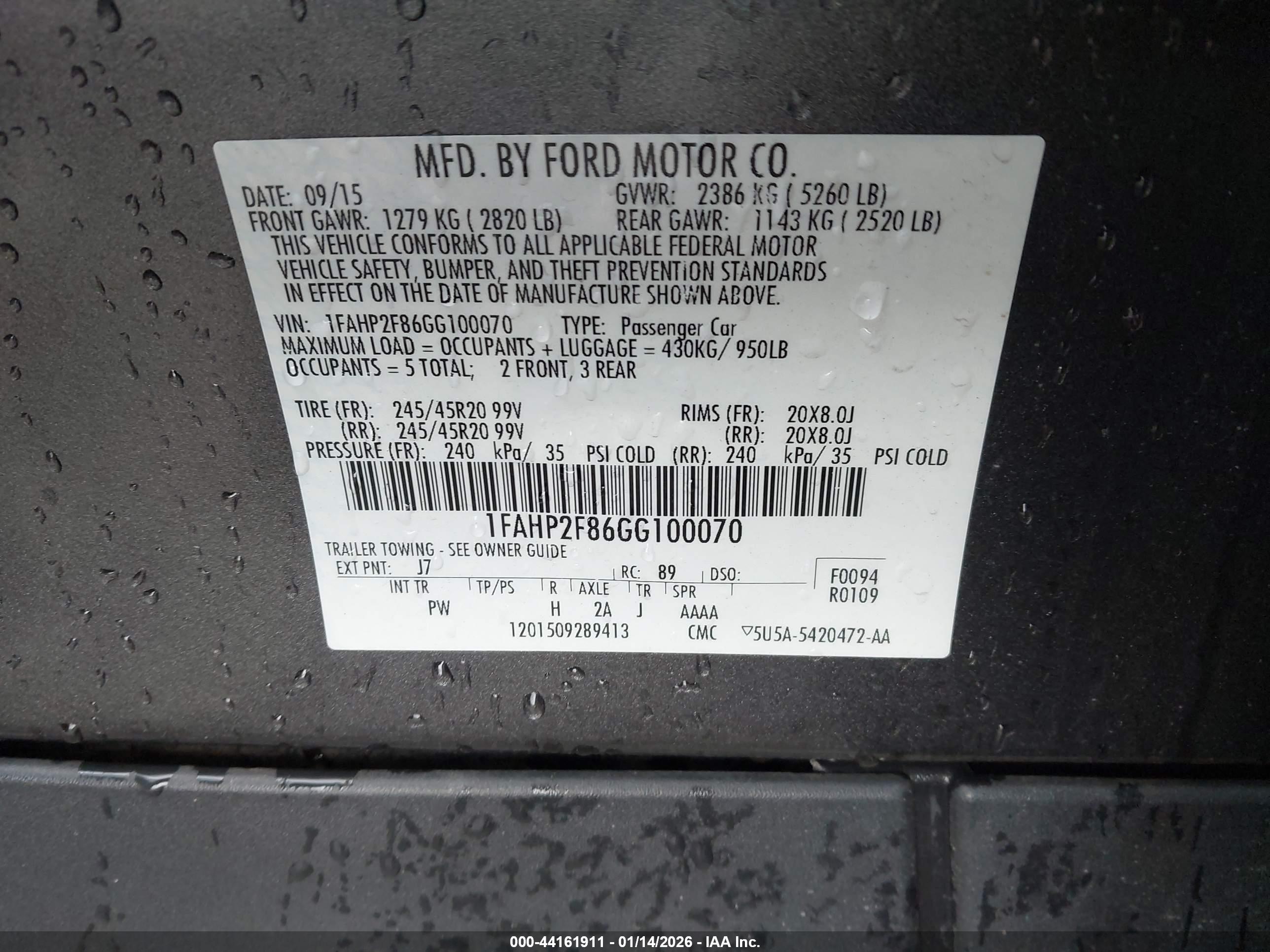 FORD TAURUS image 9