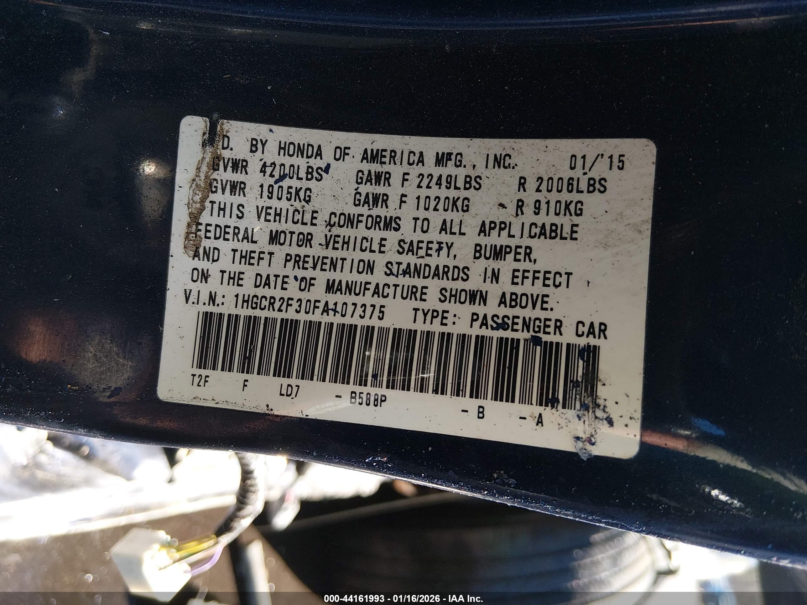 HONDA ACCORD image 9