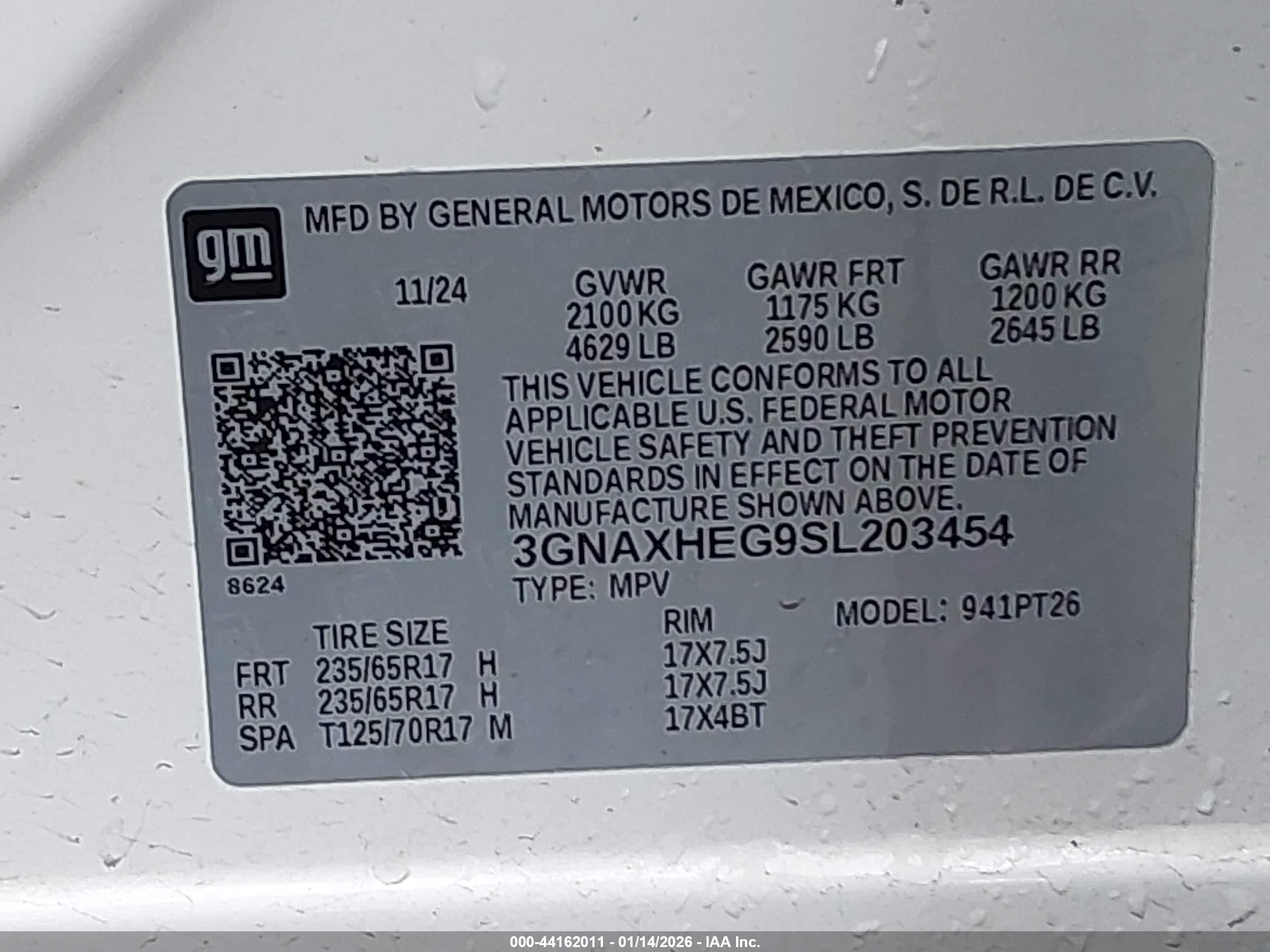CHEVROLET EQUINOX image 9