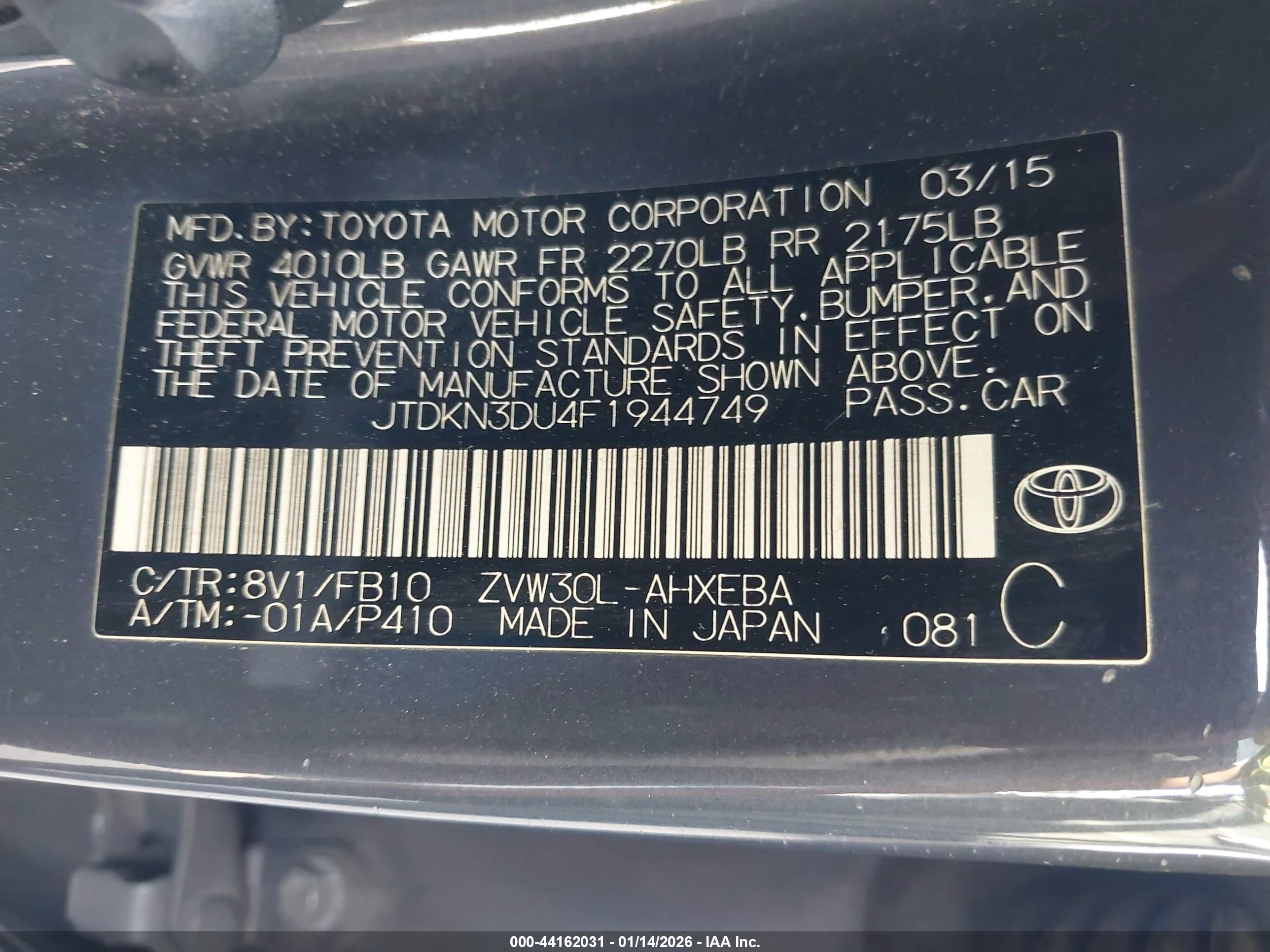 TOYOTA PRIUS image 9