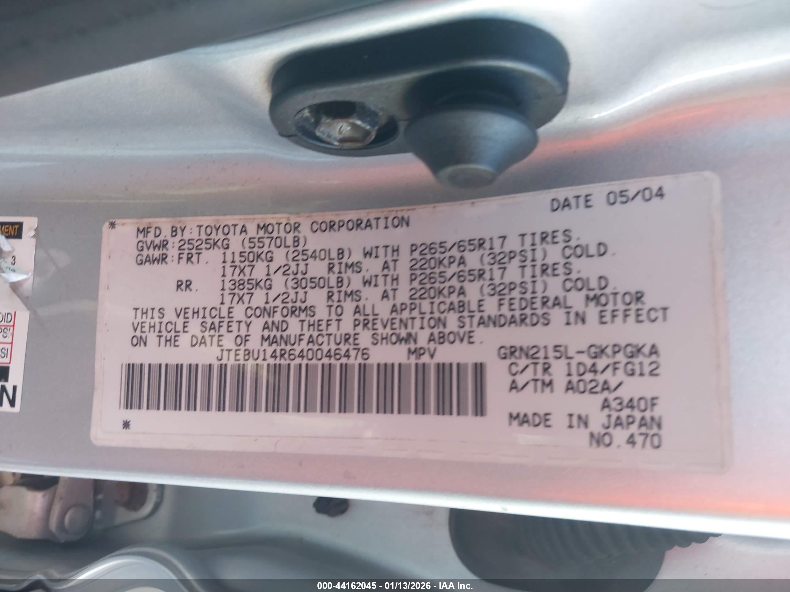 TOYOTA 4RUNNER image 9