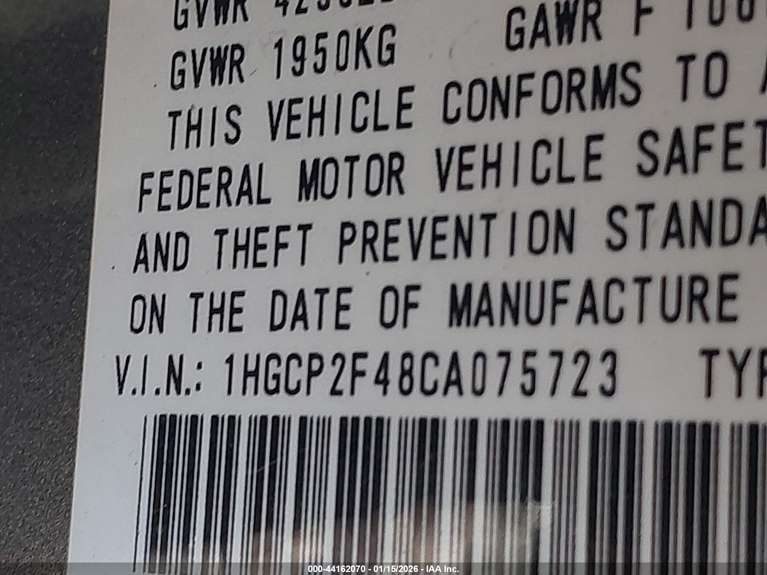 HONDA ACCORD image 9