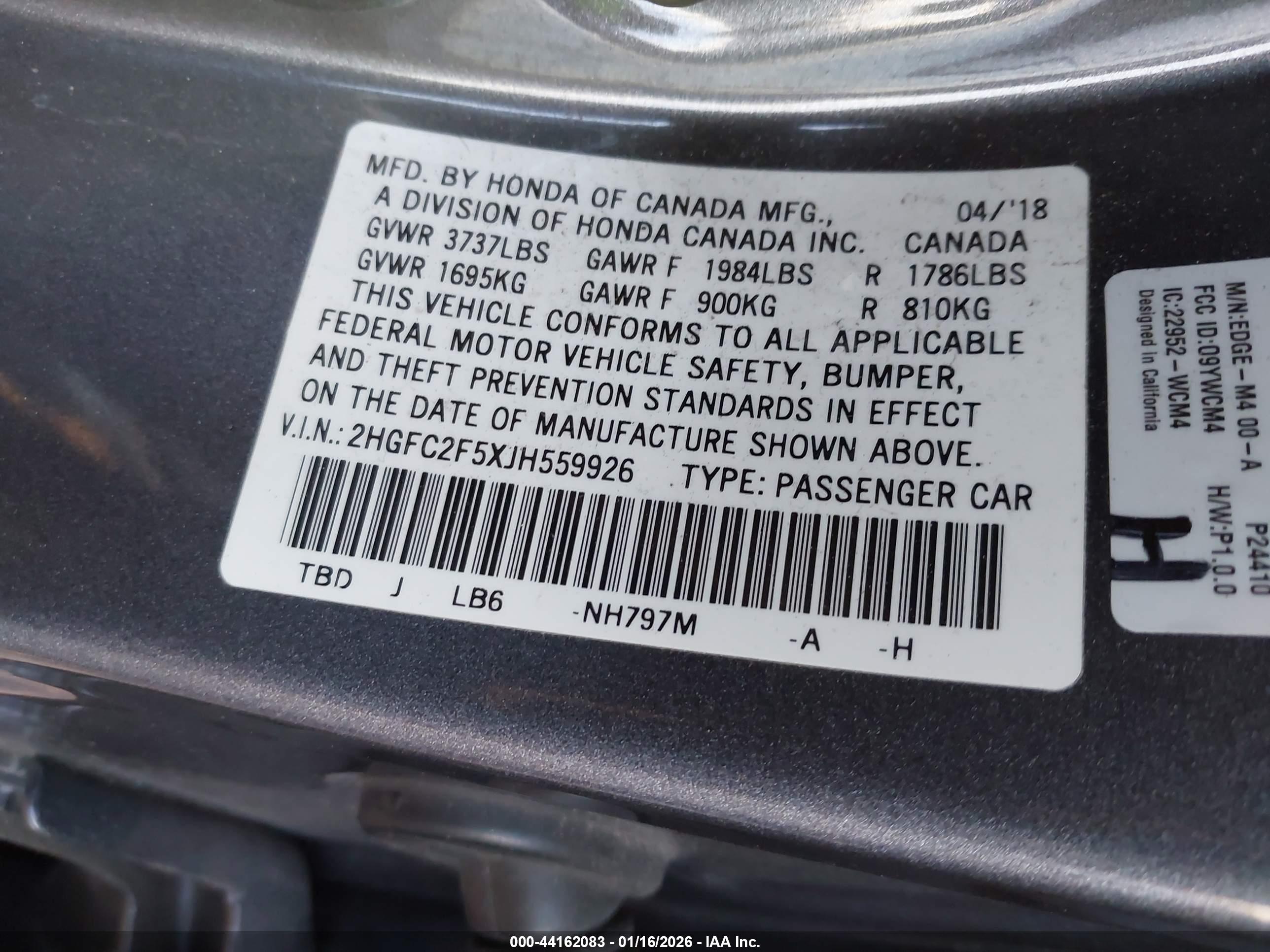 HONDA CIVIC image 9