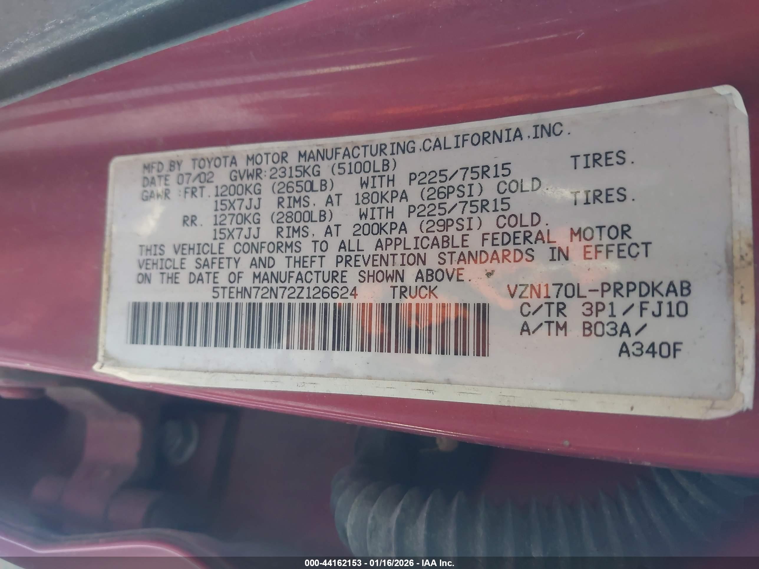 TOYOTA TACOMA image 9