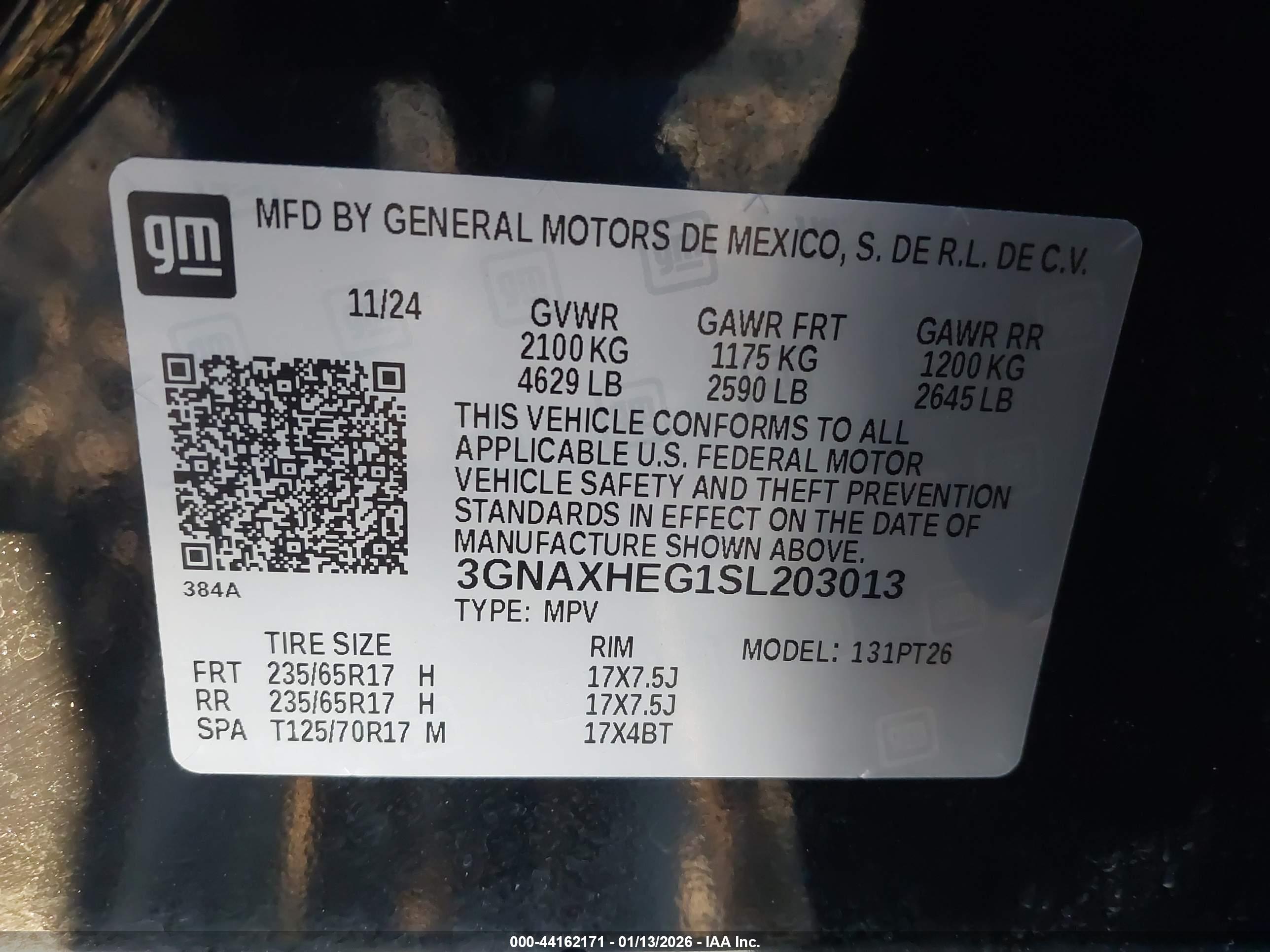 CHEVROLET EQUINOX image 9