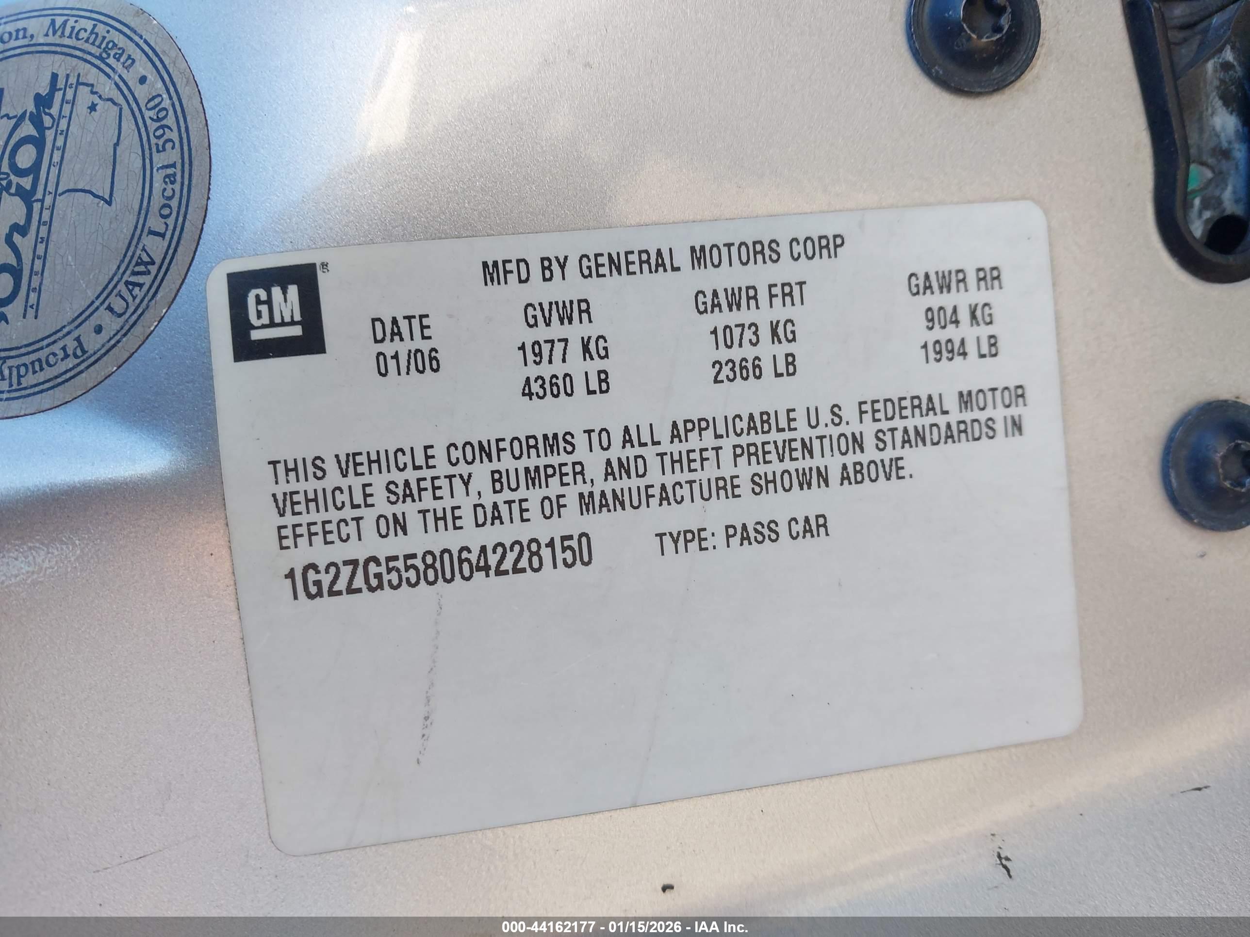 PONTIAC G6 image 9