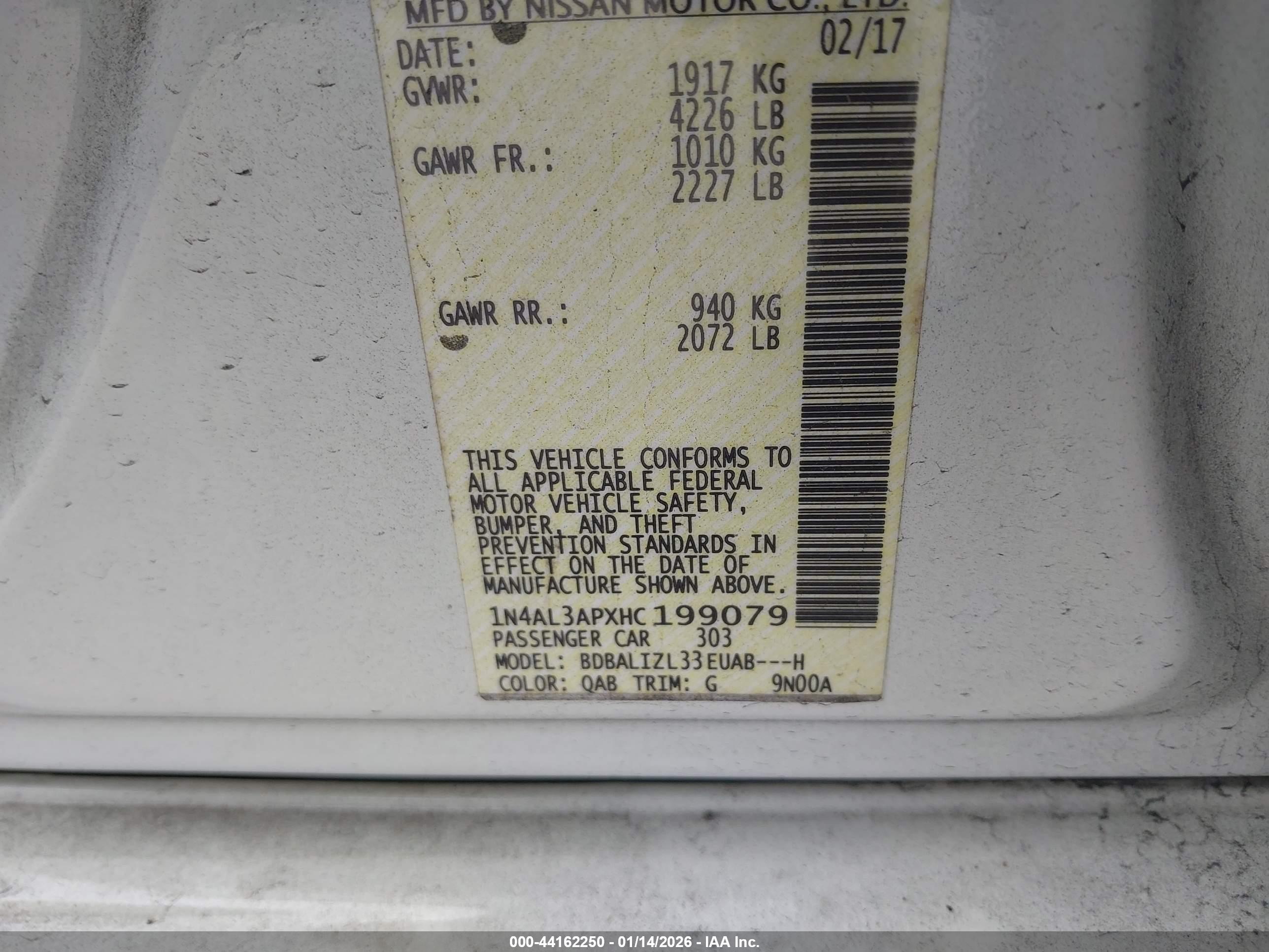 NISSAN ALTIMA image 9