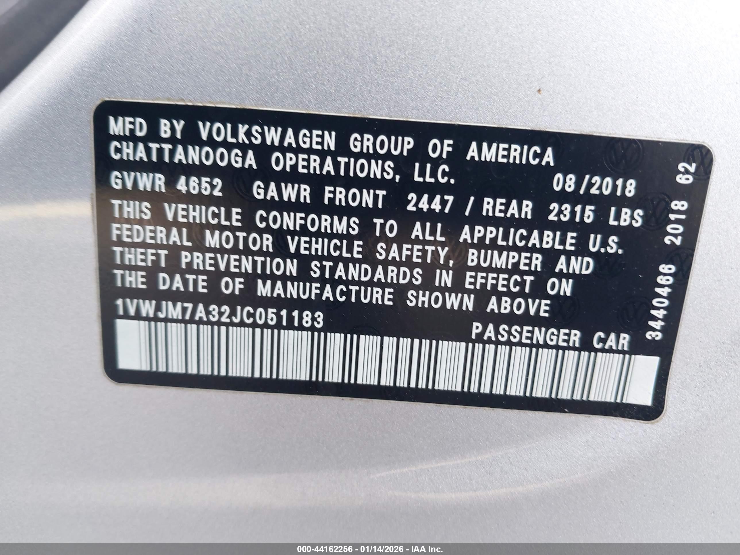 VOLKSWAGEN PASSAT image 9