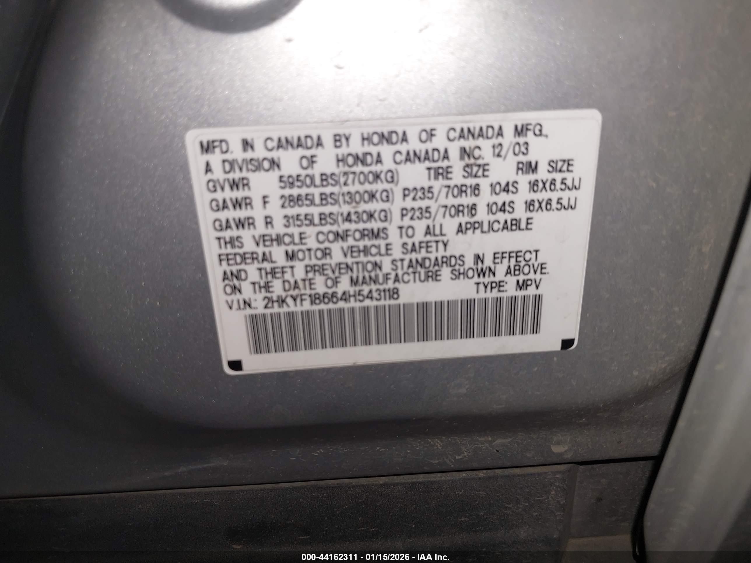 HONDA PILOT image 9