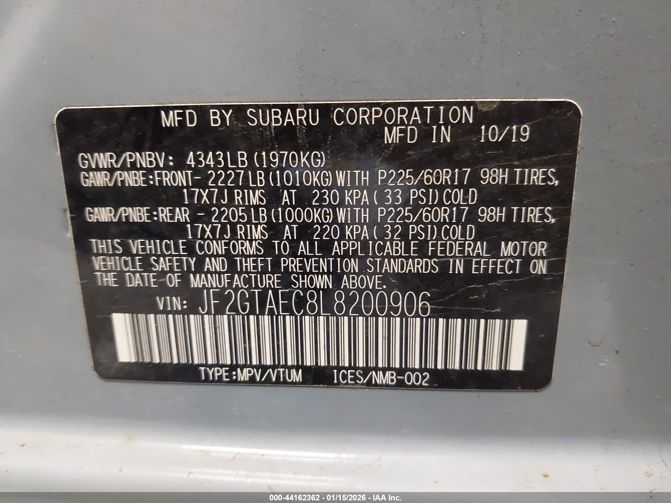 SUBARU CROSSTREK image 9