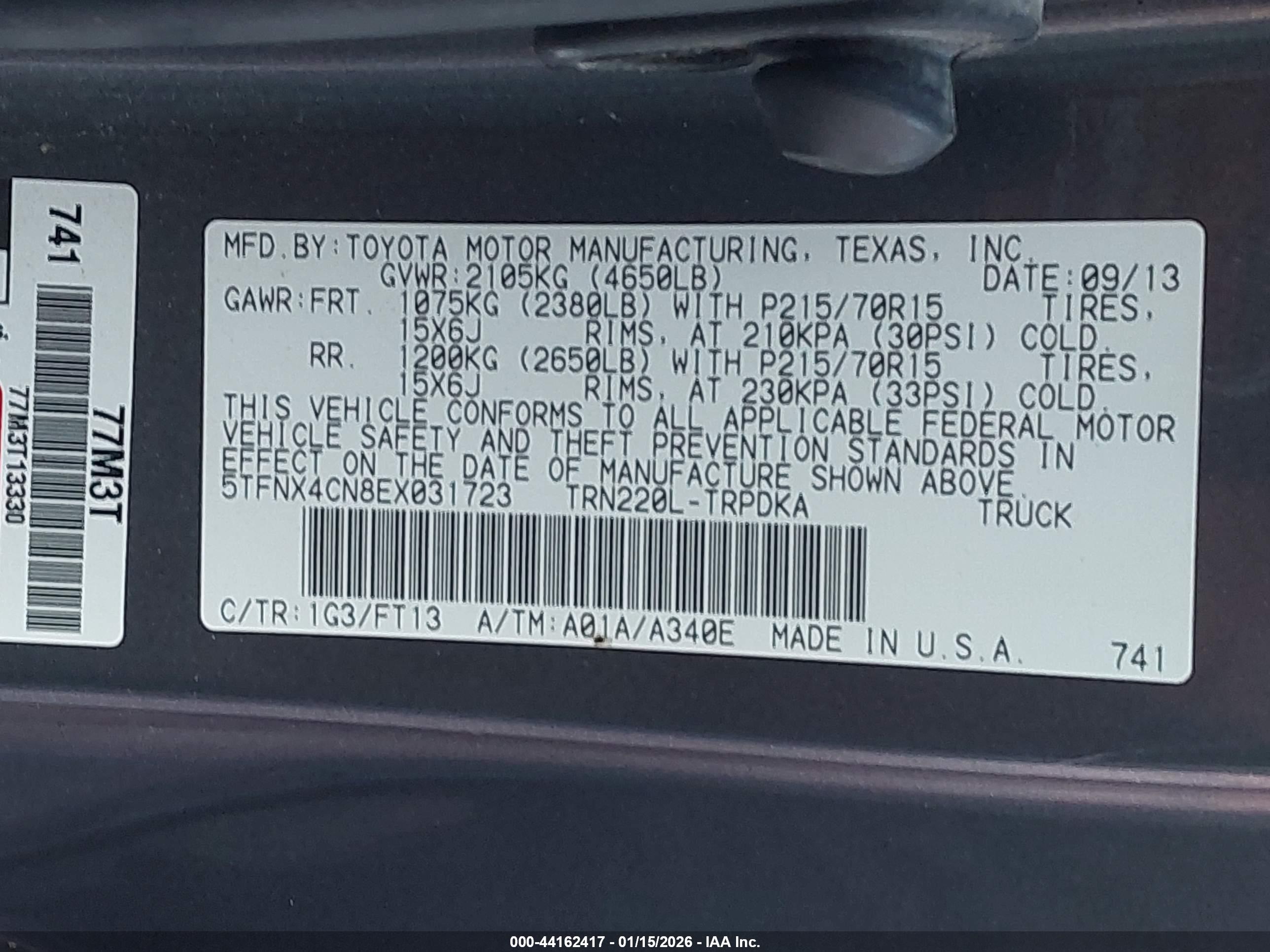 TOYOTA TACOMA image 9