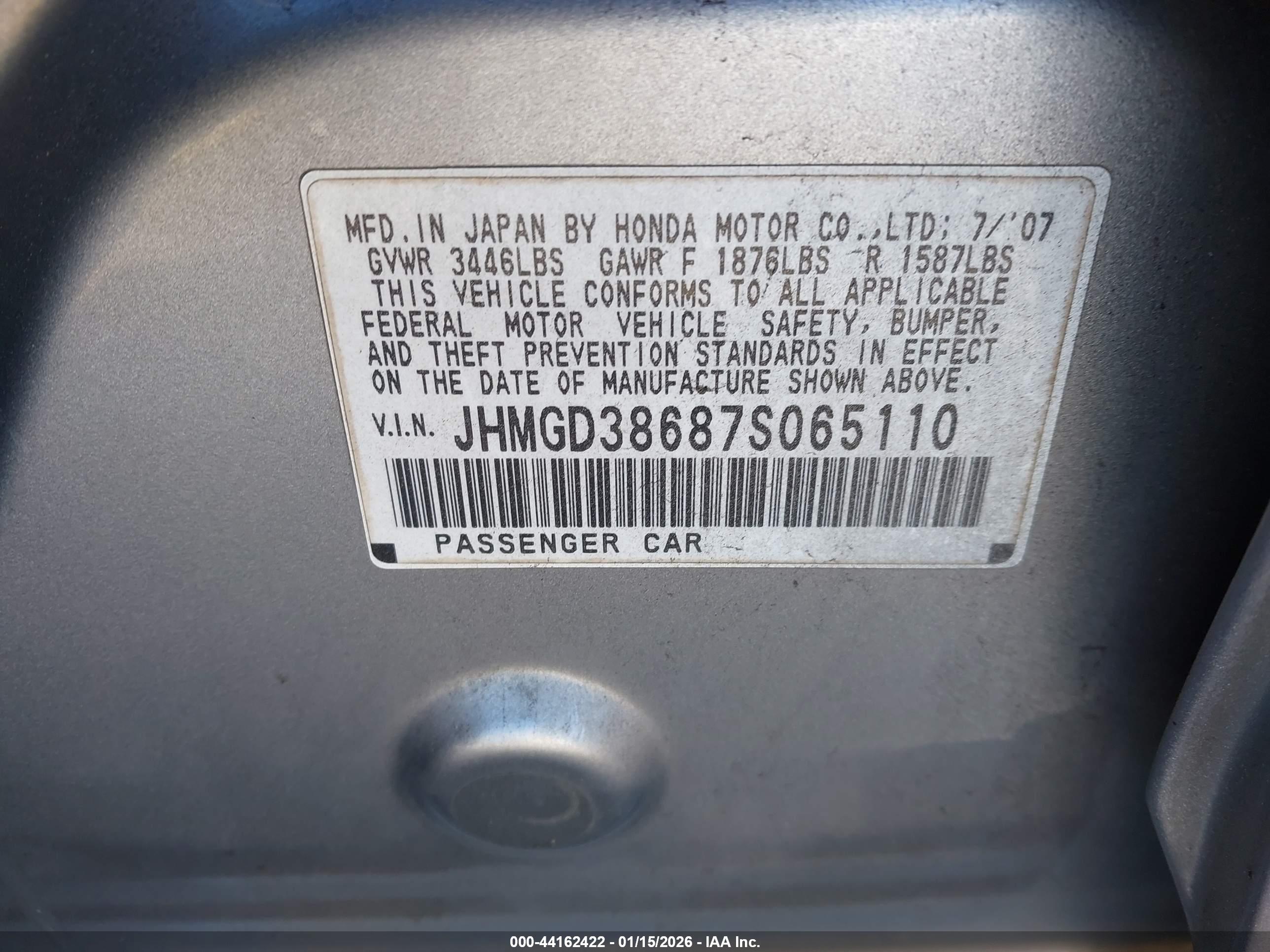 HONDA FIT image 9
