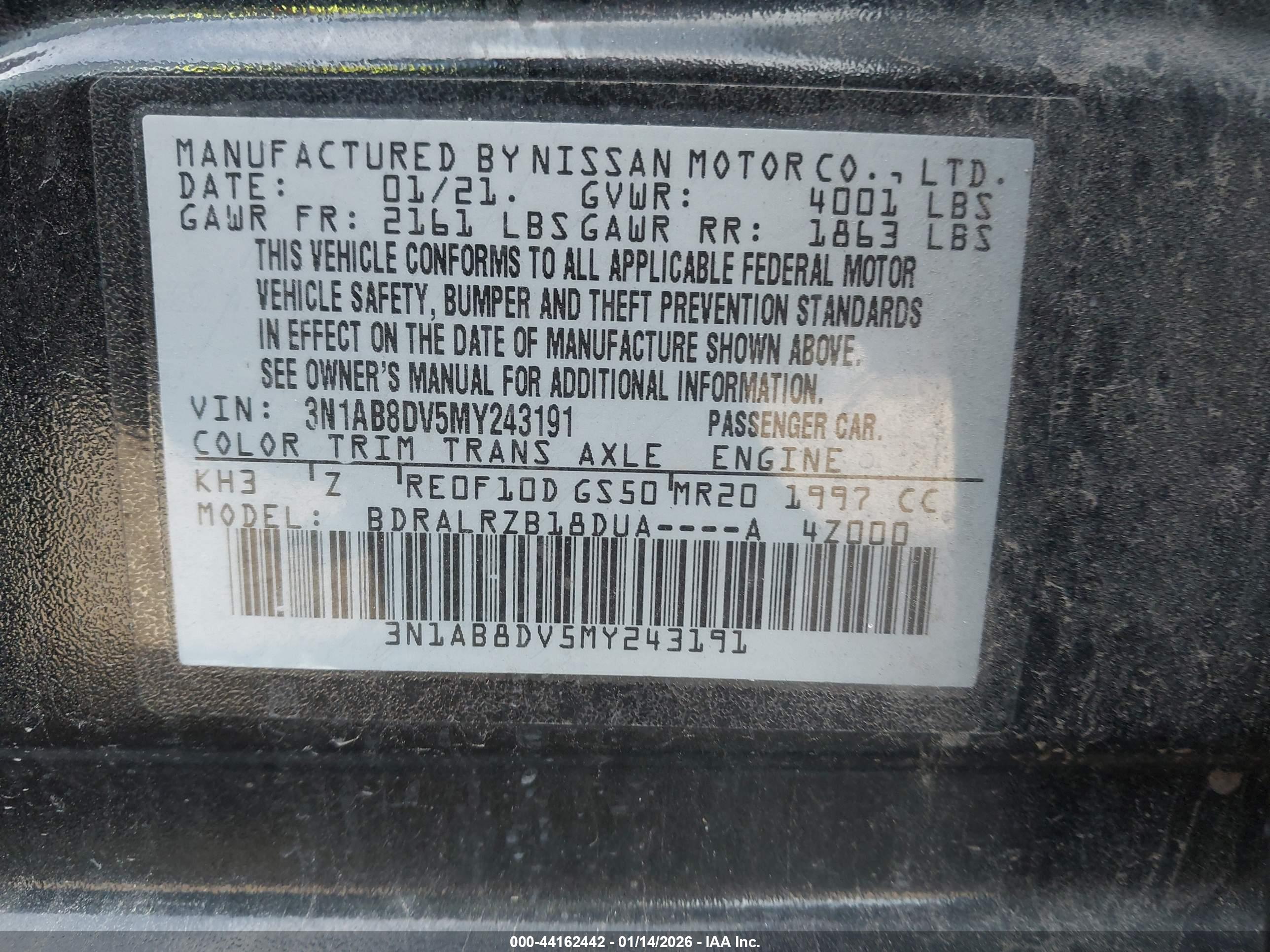 NISSAN SENTRA image 9