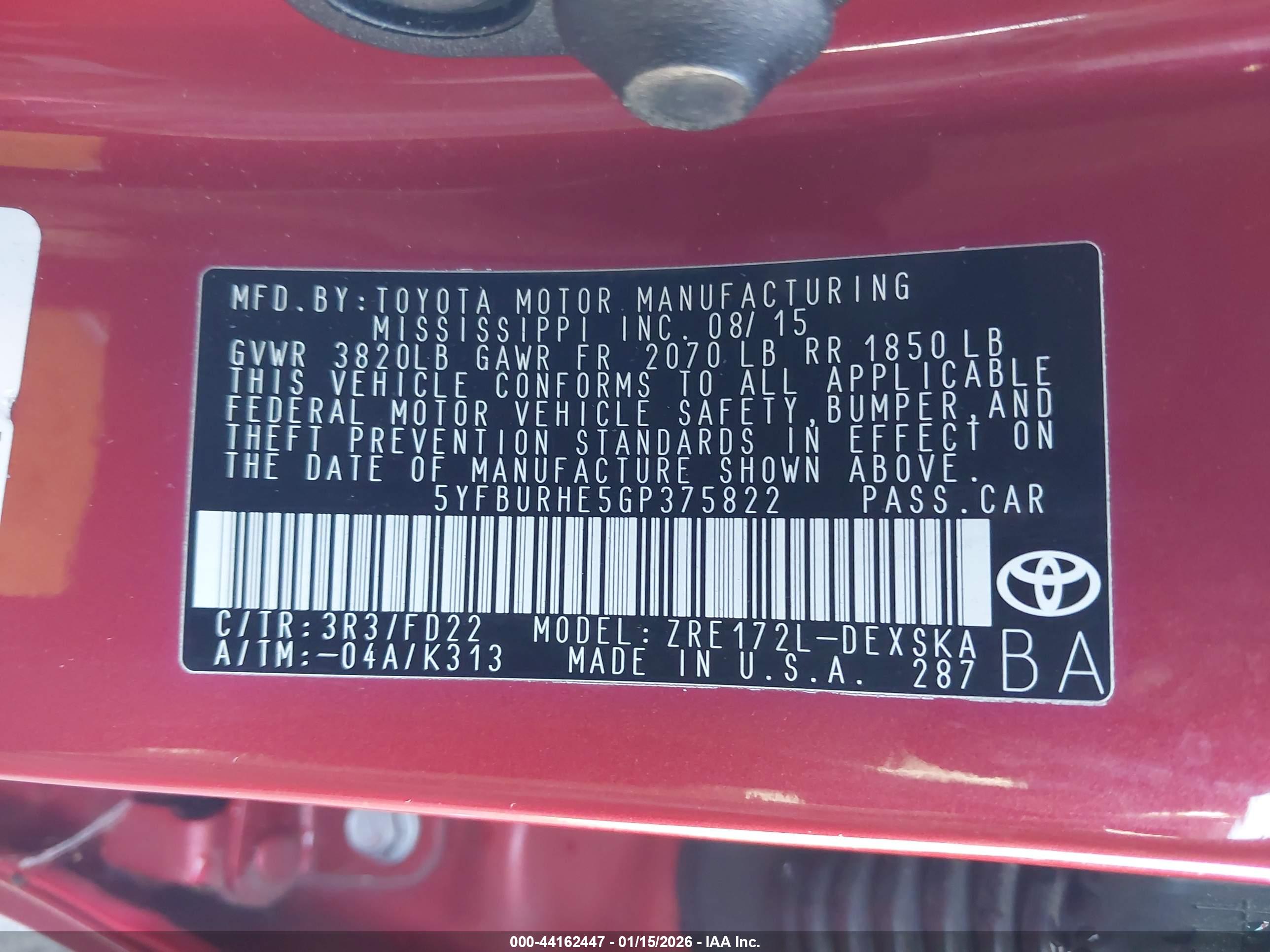 TOYOTA COROLLA image 9