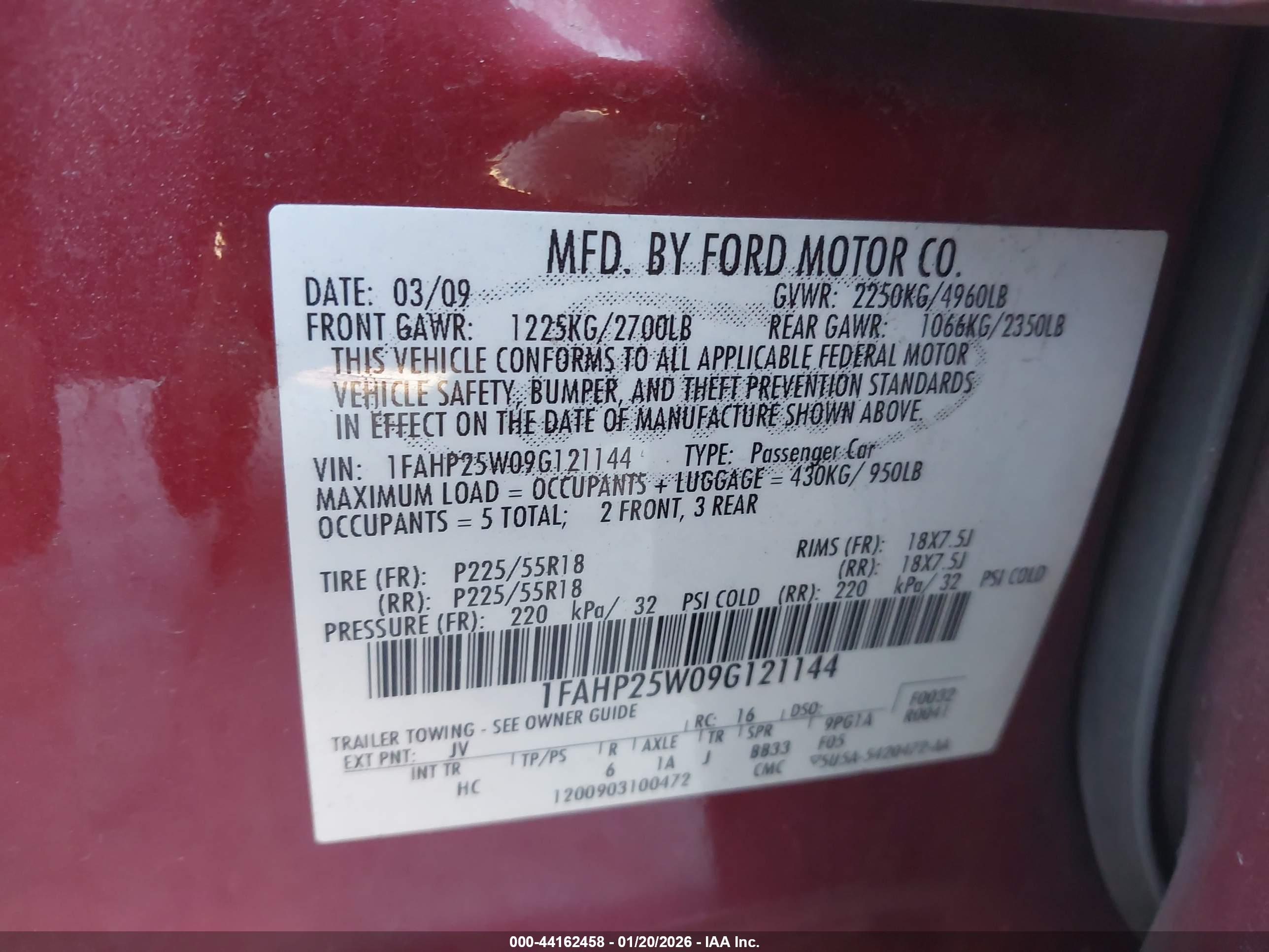 FORD TAURUS image 9