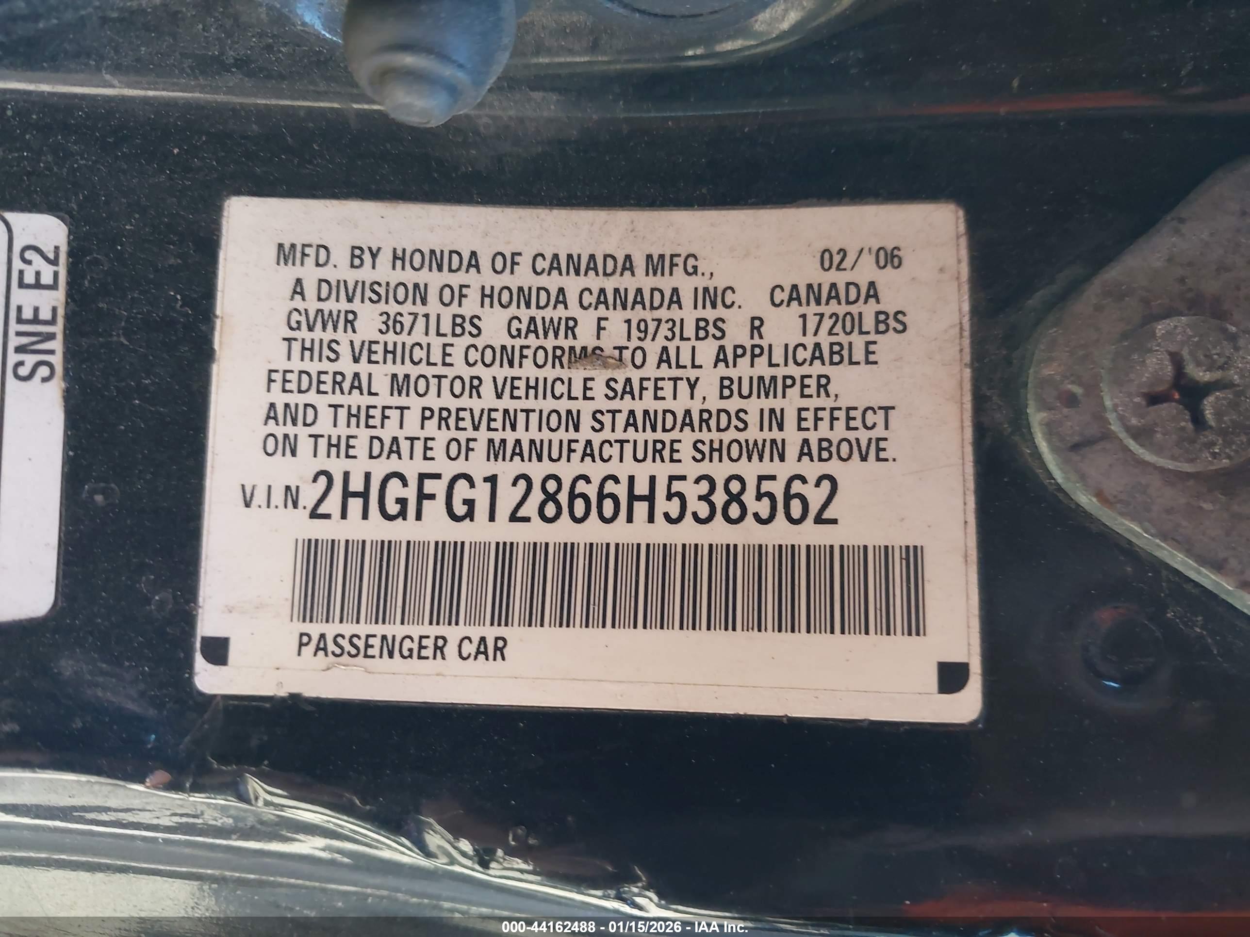 HONDA CIVIC image 9