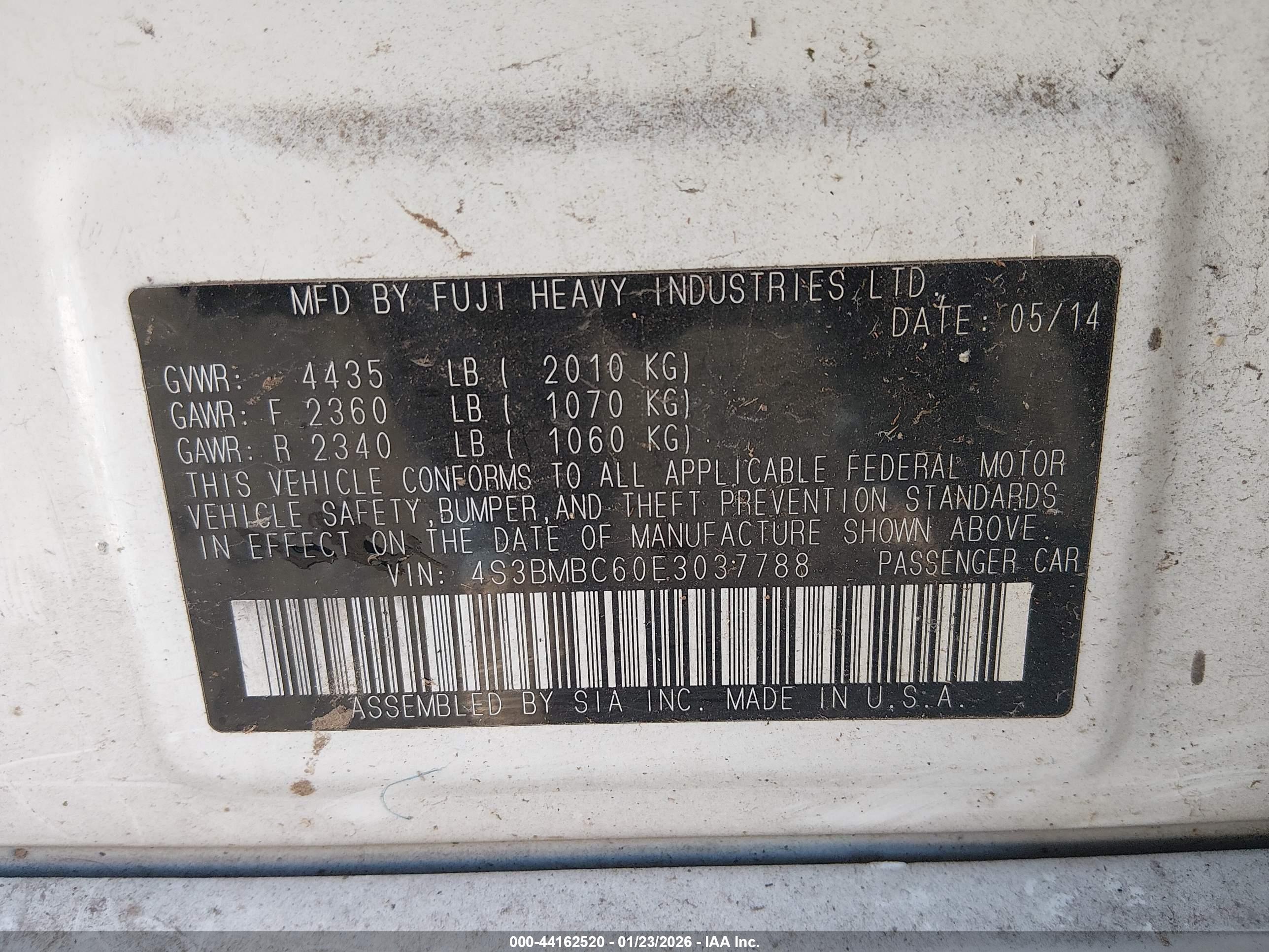 SUBARU LEGACY image 9
