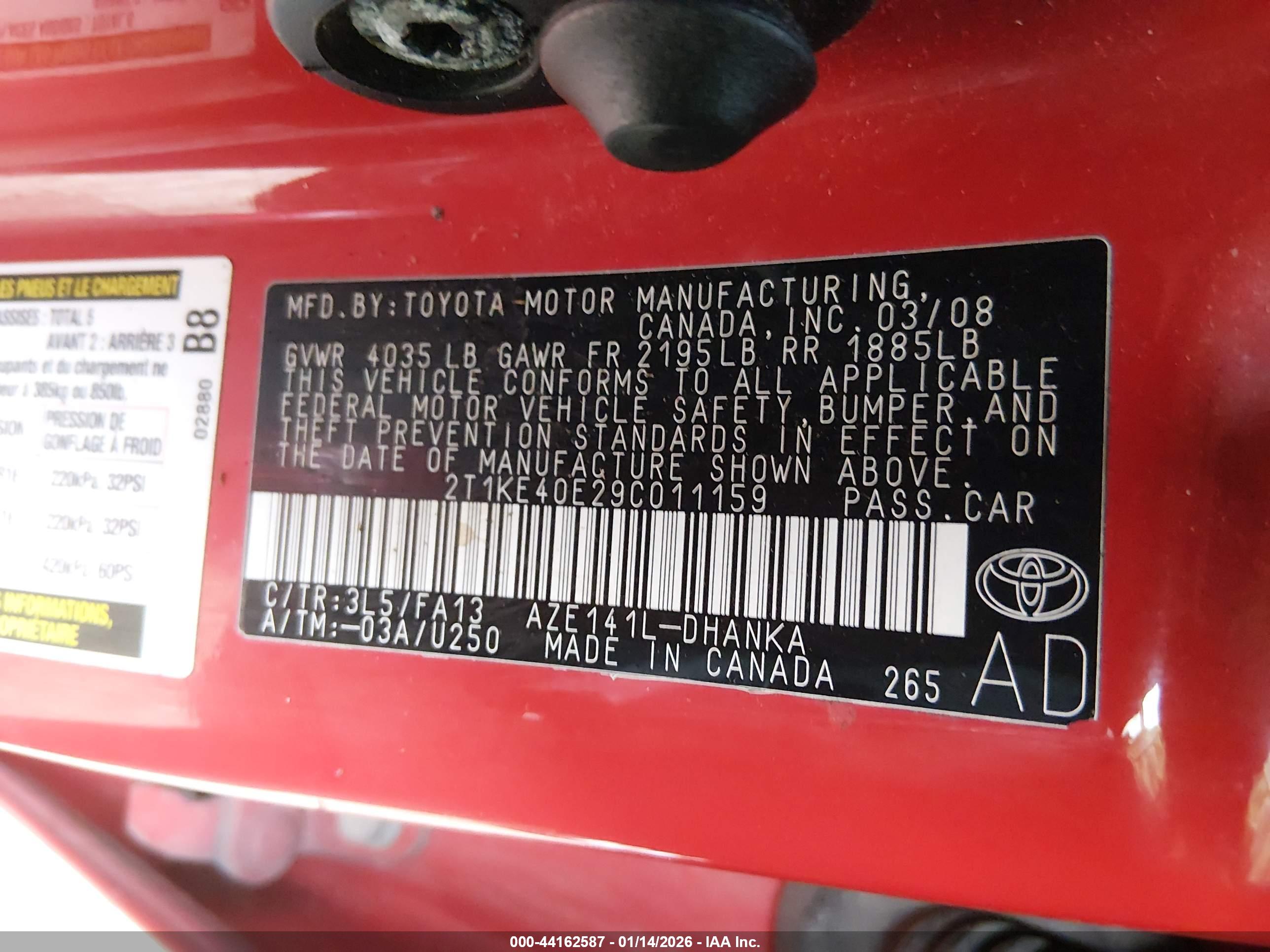 TOYOTA MATRIX image 9
