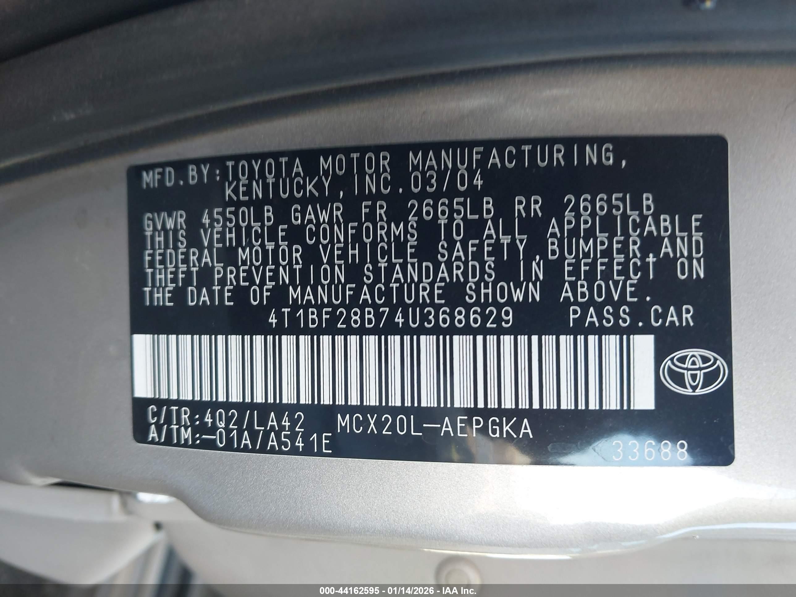 TOYOTA AVALON image 9