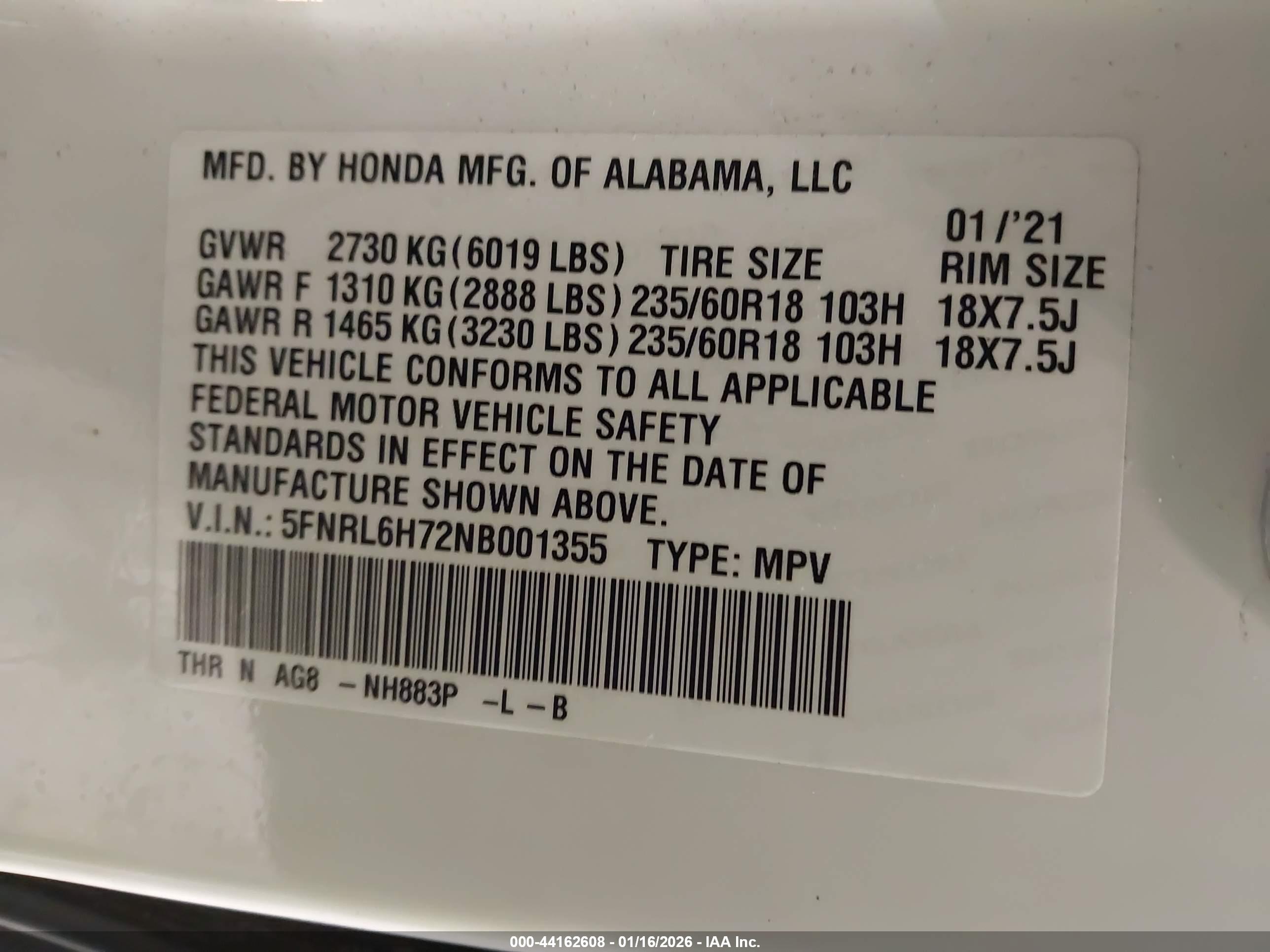HONDA ODYSSEY image 9