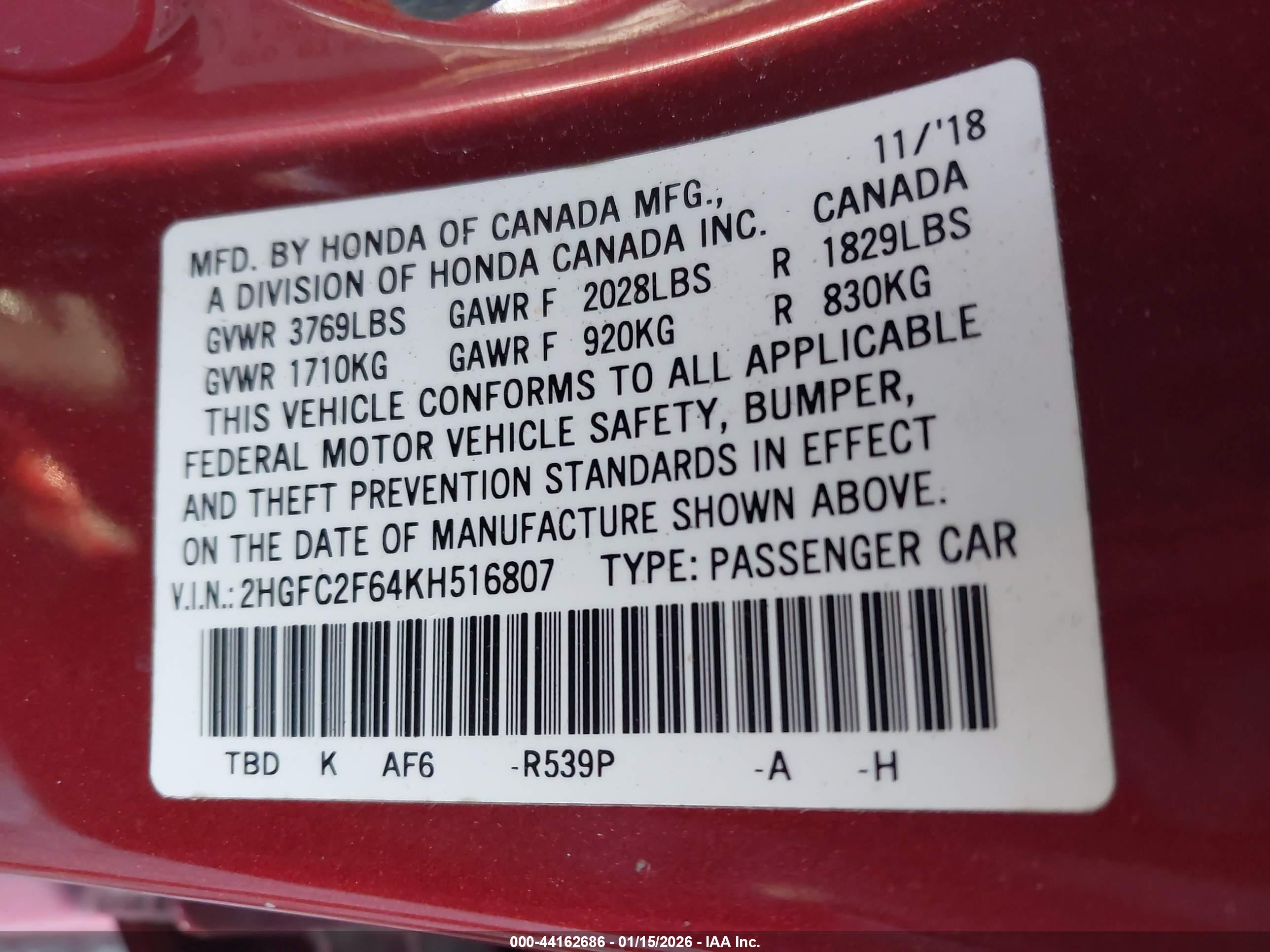 HONDA CIVIC image 9
