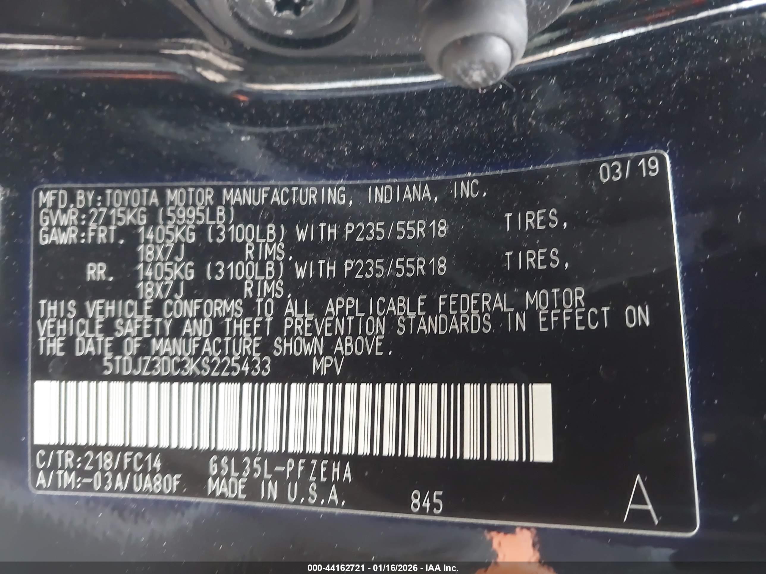 TOYOTA SIENNA image 9