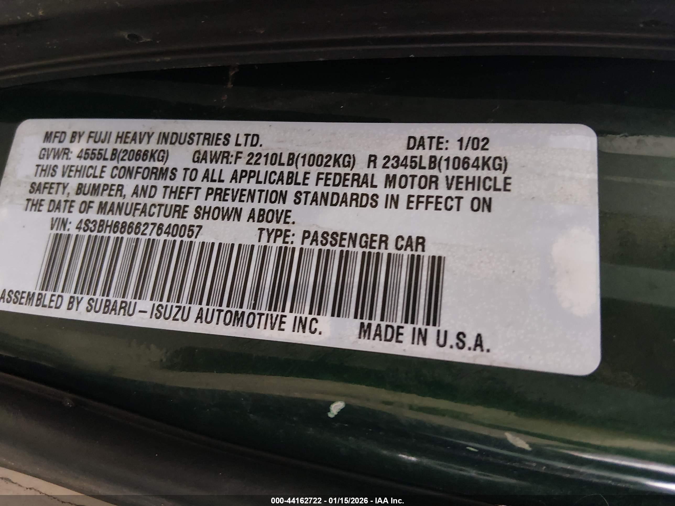 SUBARU OUTBACK image 9