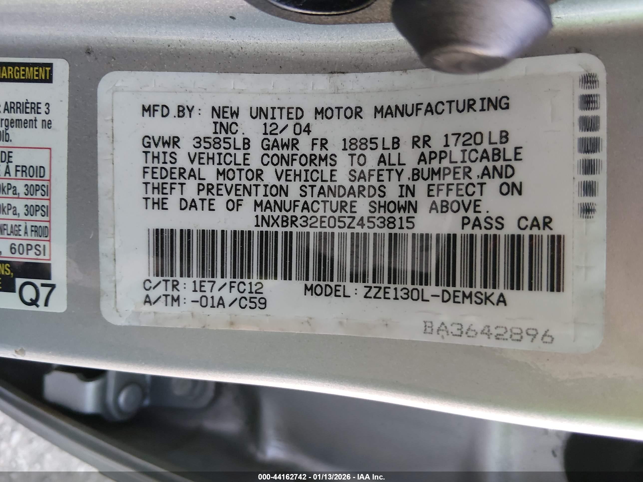 TOYOTA COROLLA image 9