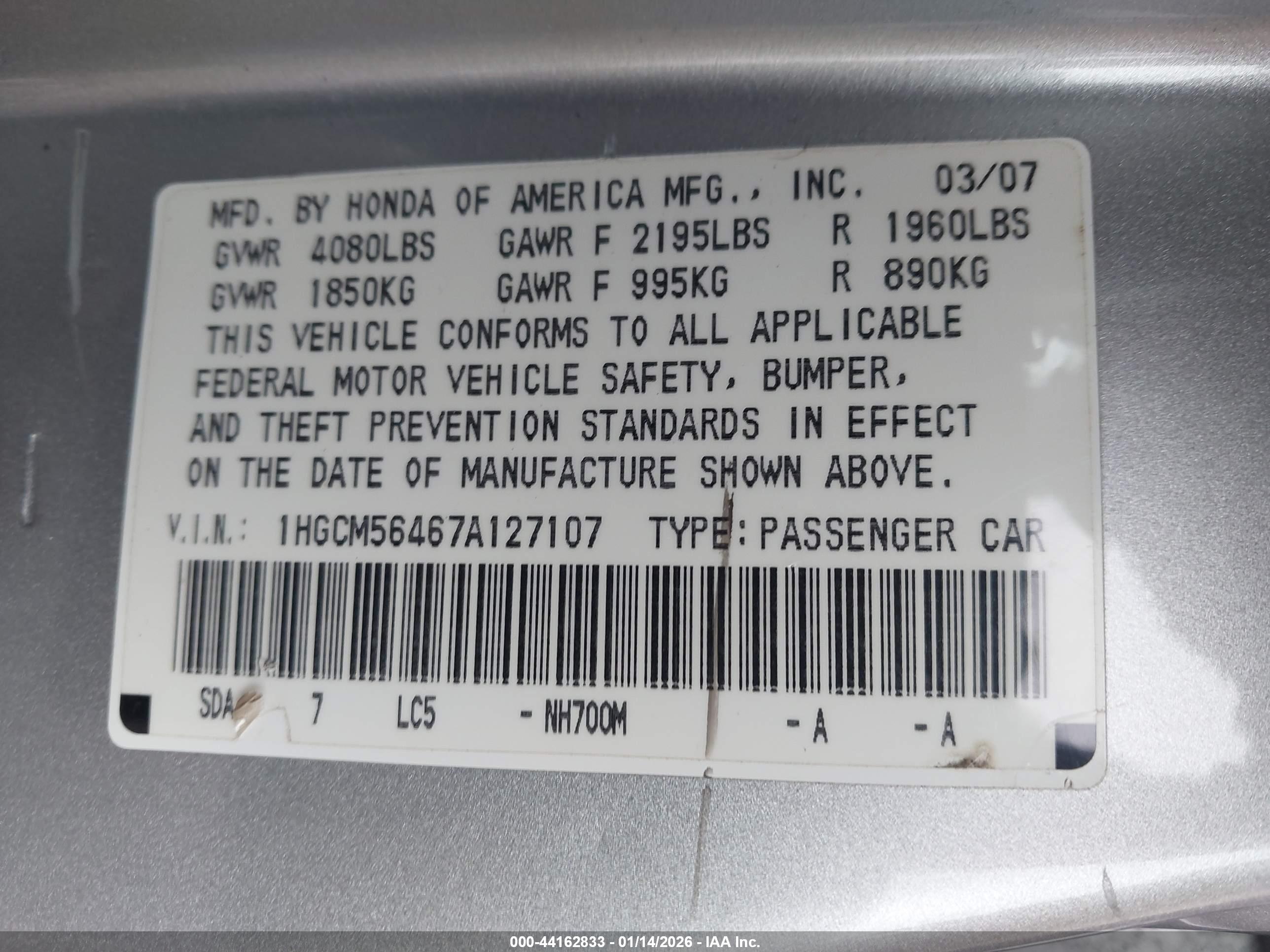HONDA ACCORD image 9