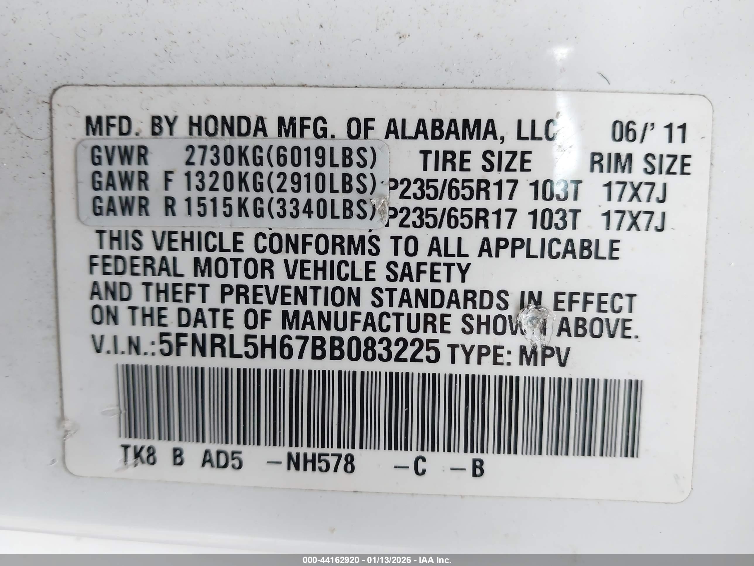 HONDA ODYSSEY image 9